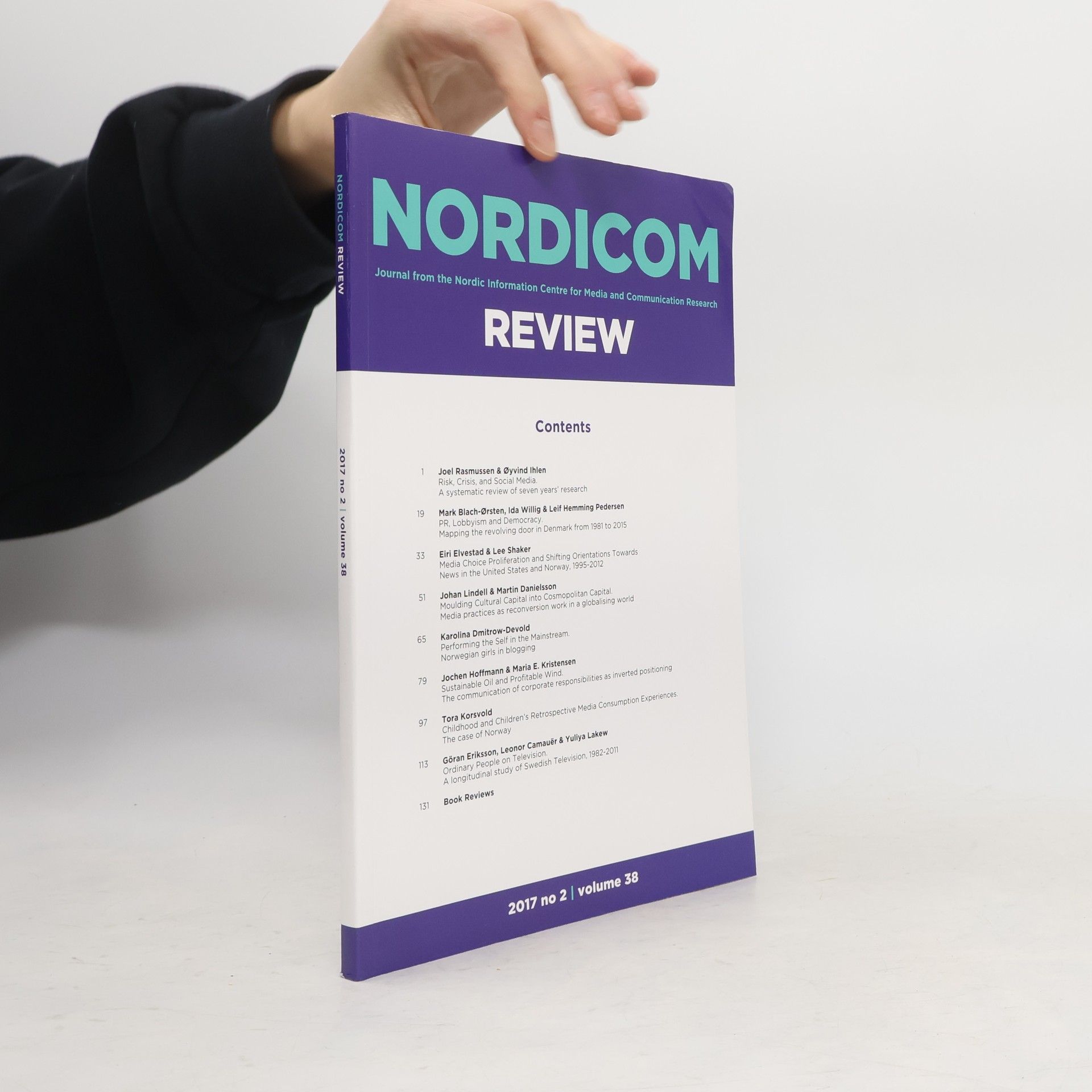 AA.VV. Nordicom Review 38. 2/2017