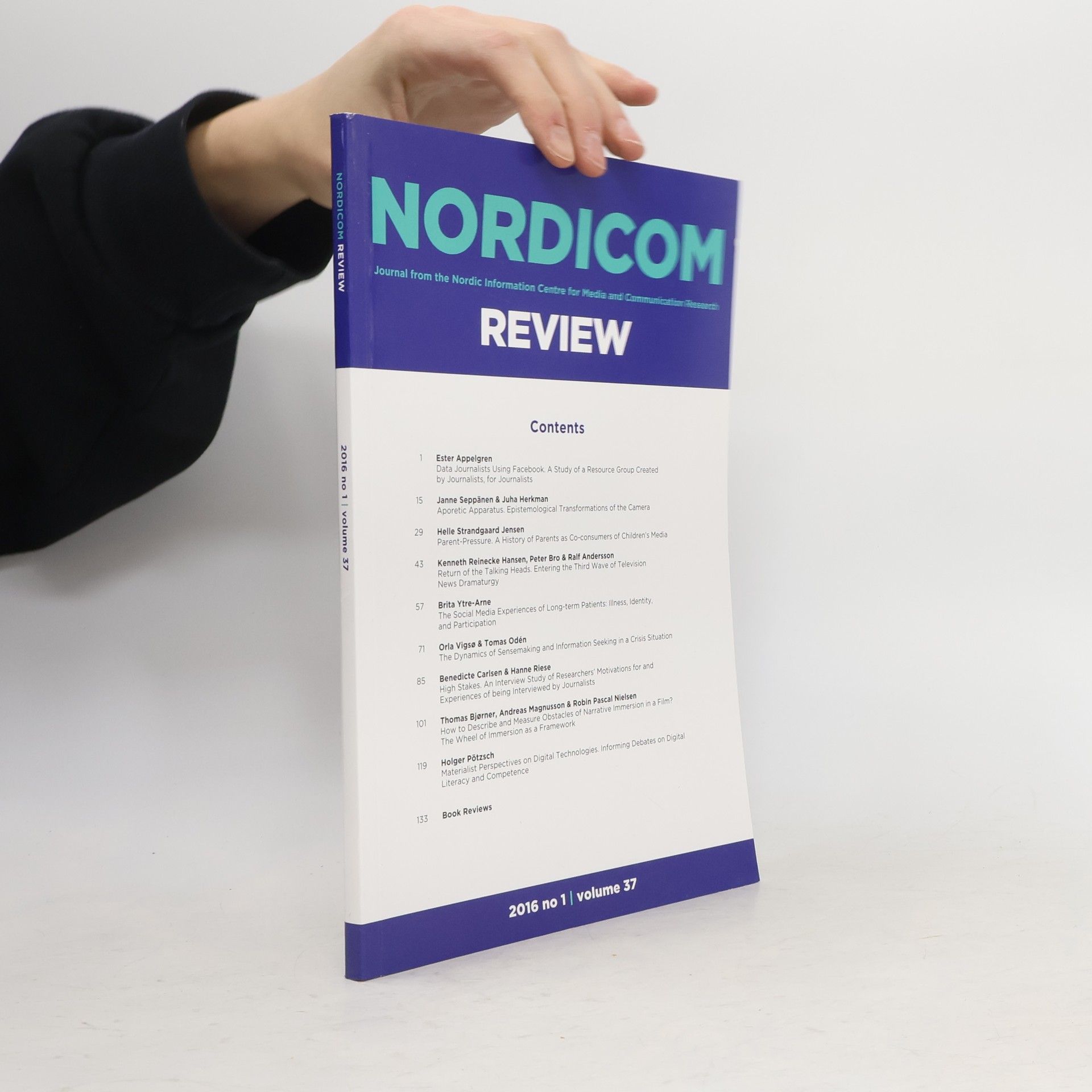AA.VV. Nordicom Review 37. 1/2016