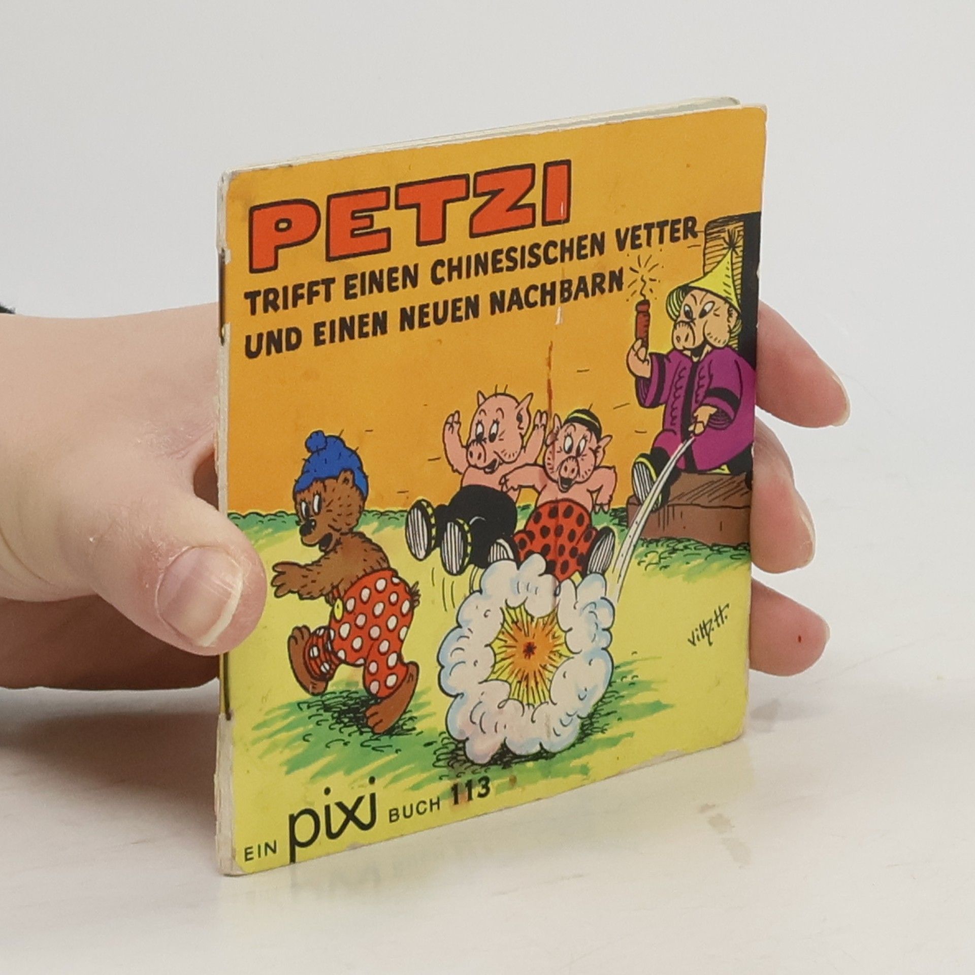 Autorenkollektiv Petzi trifft einen chinesischen Vetter und einen neuen Nachbarn