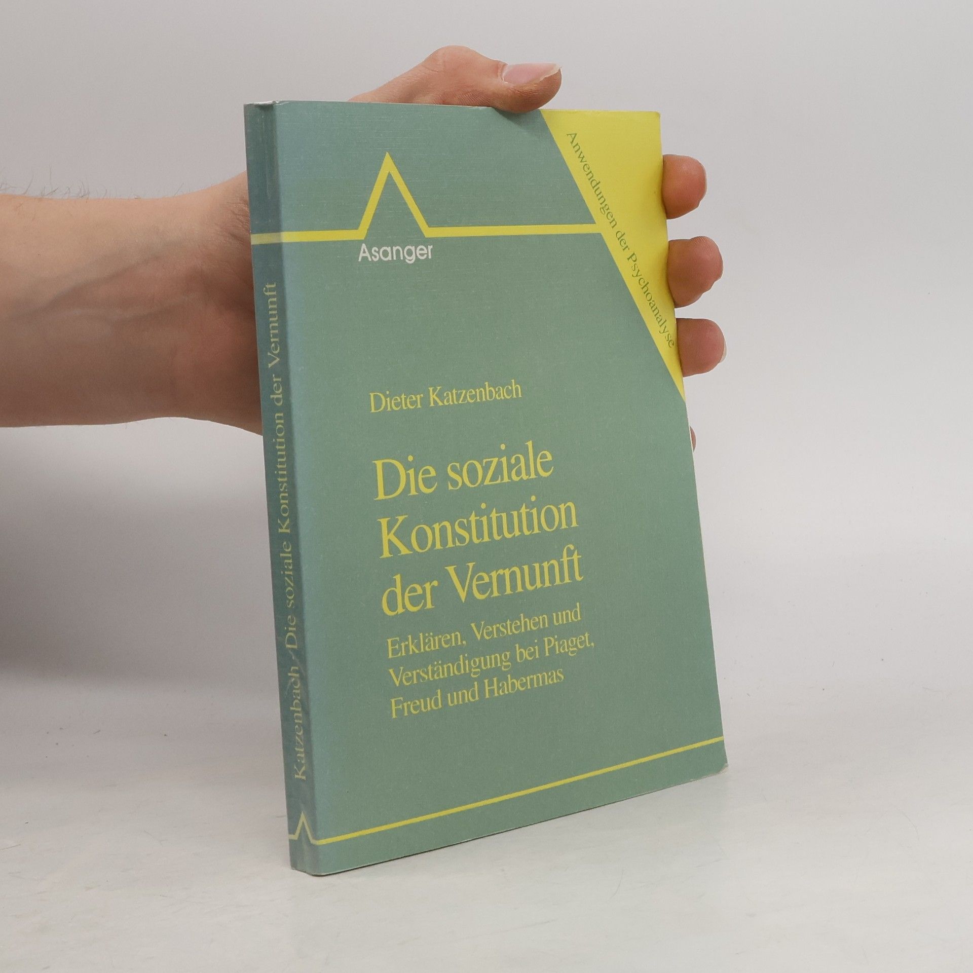 Dieter Katzenbach Die soziale Konstitution der Vernunft