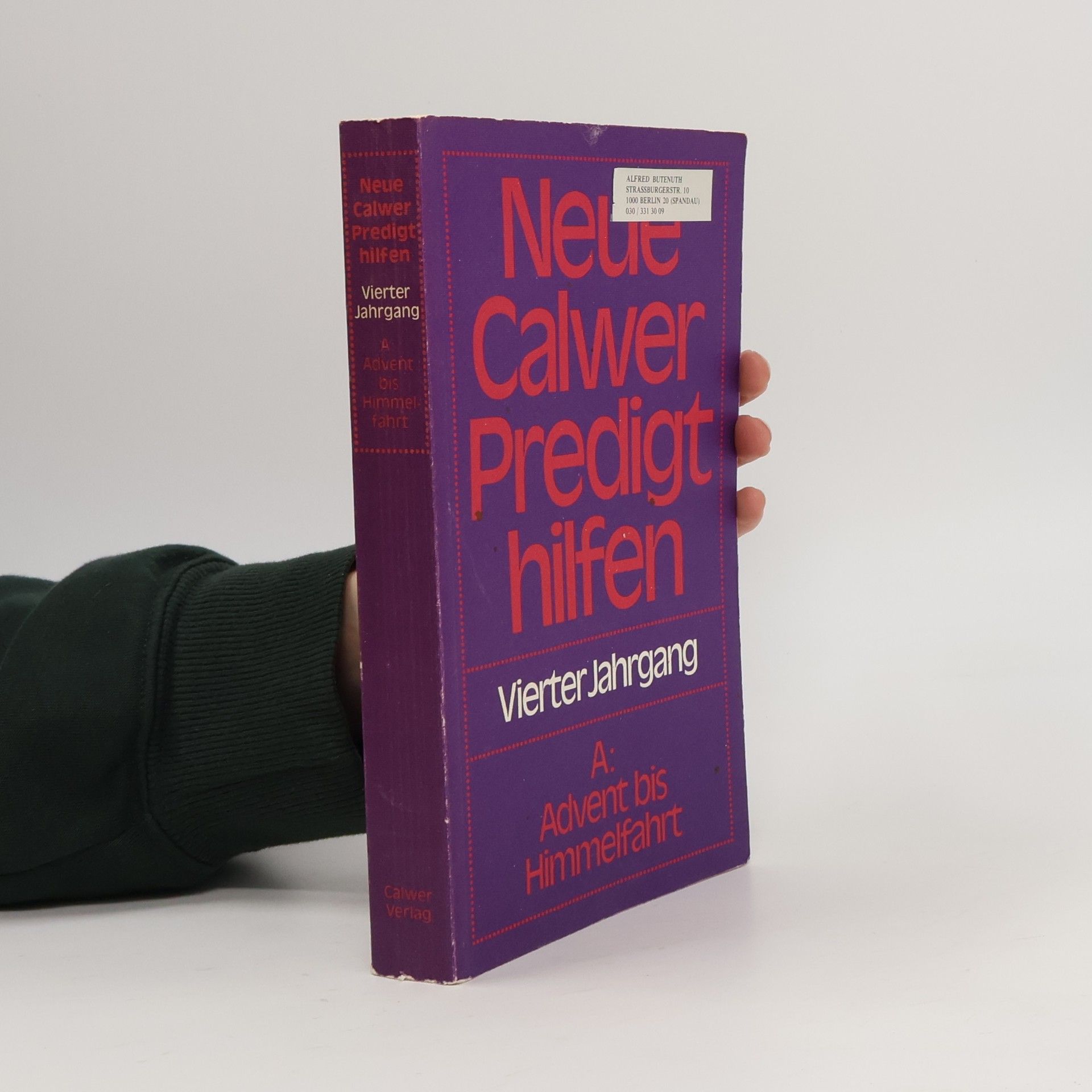 Hans Bornhäuser Neue Calwer Predigthilfen