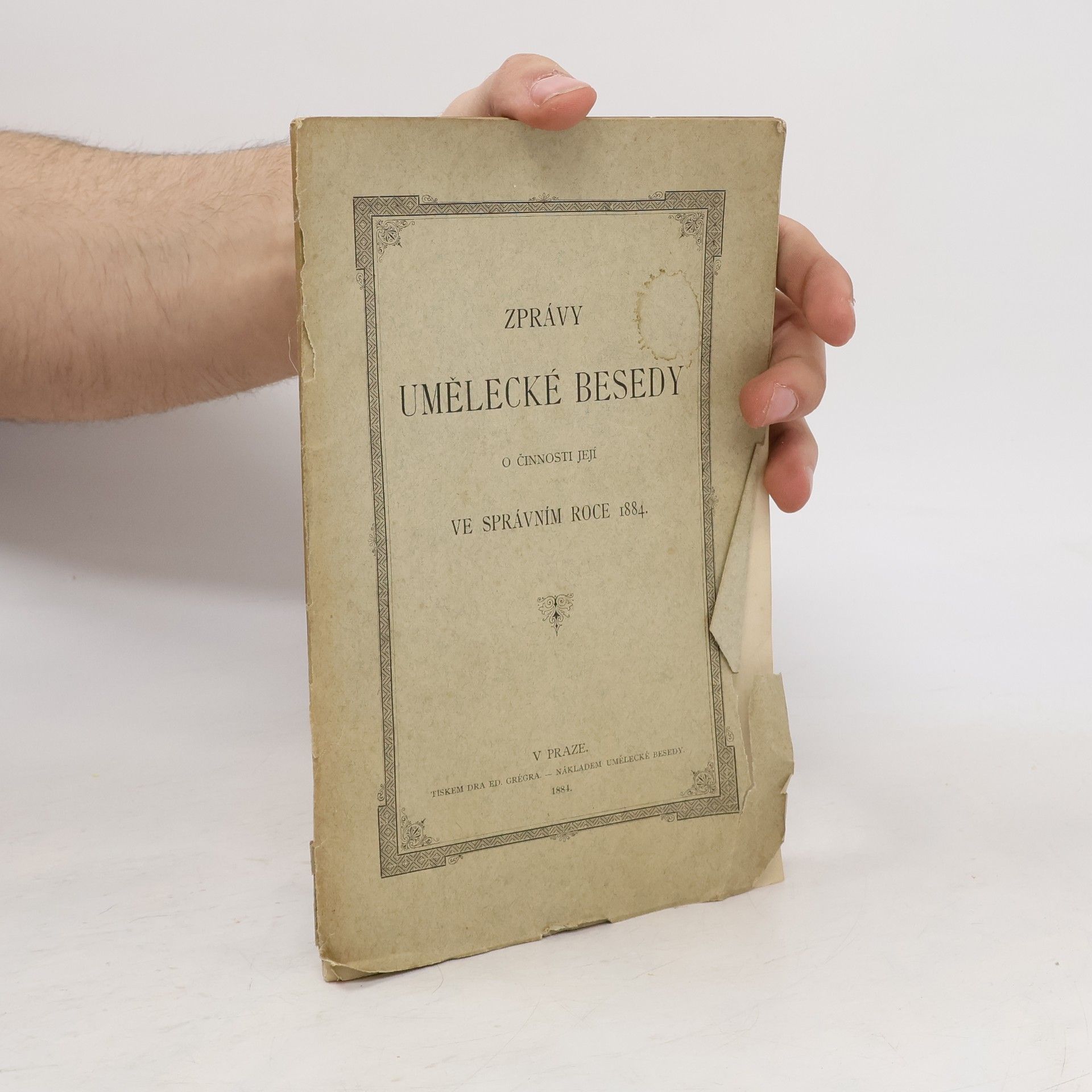 Autorenkollektiv Zprávy Umělecké Besedy o činnosti její v roce 1884