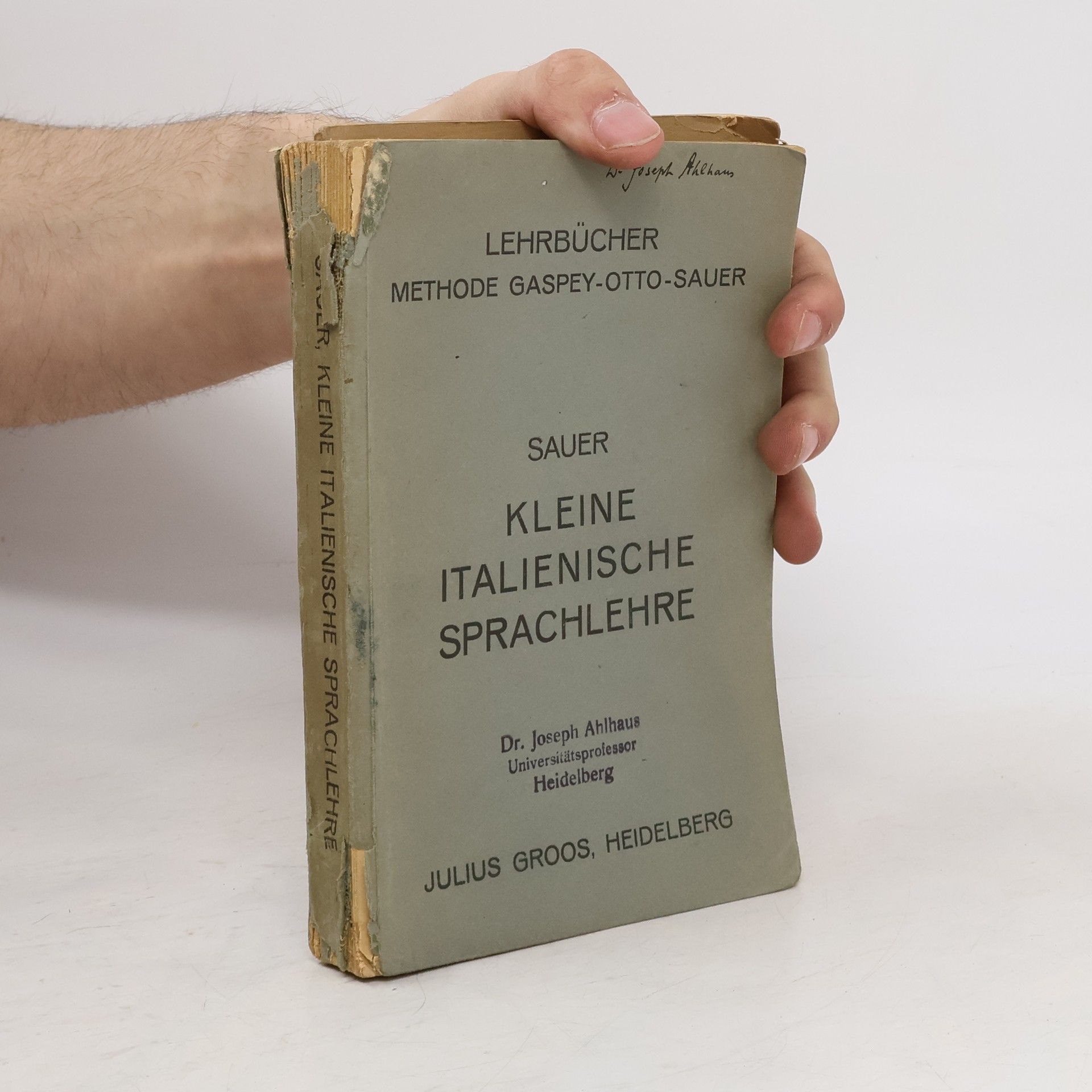 Joseph Ahlhaus Kleine italienische Sprachlehre