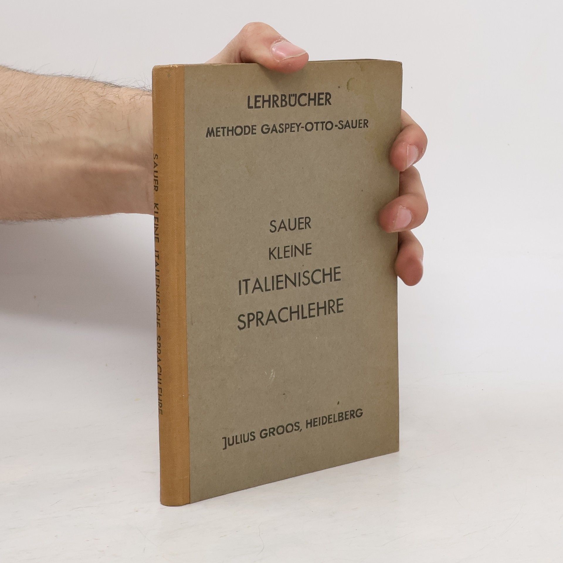 Karl Marquard Sauer Sauer kleine italienische Sprachlehre