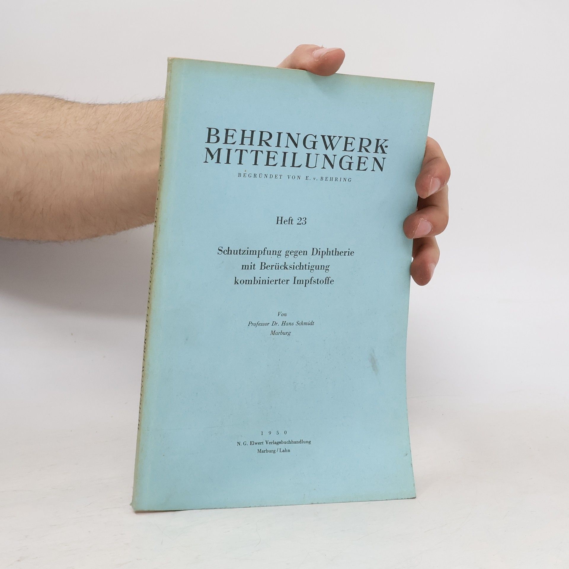 Autorenkollektiv Behringwerk mitteilungen 23