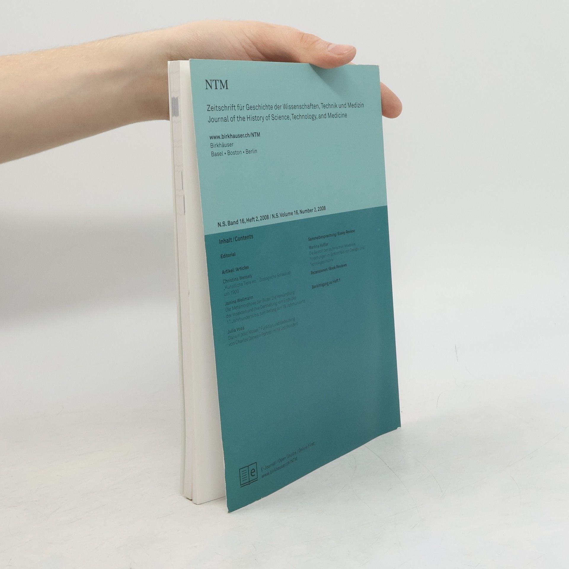 Kolektiv autorů NTM. Zeitschrift für Geschichte der Wissenschaften, Technik und Medizin 16