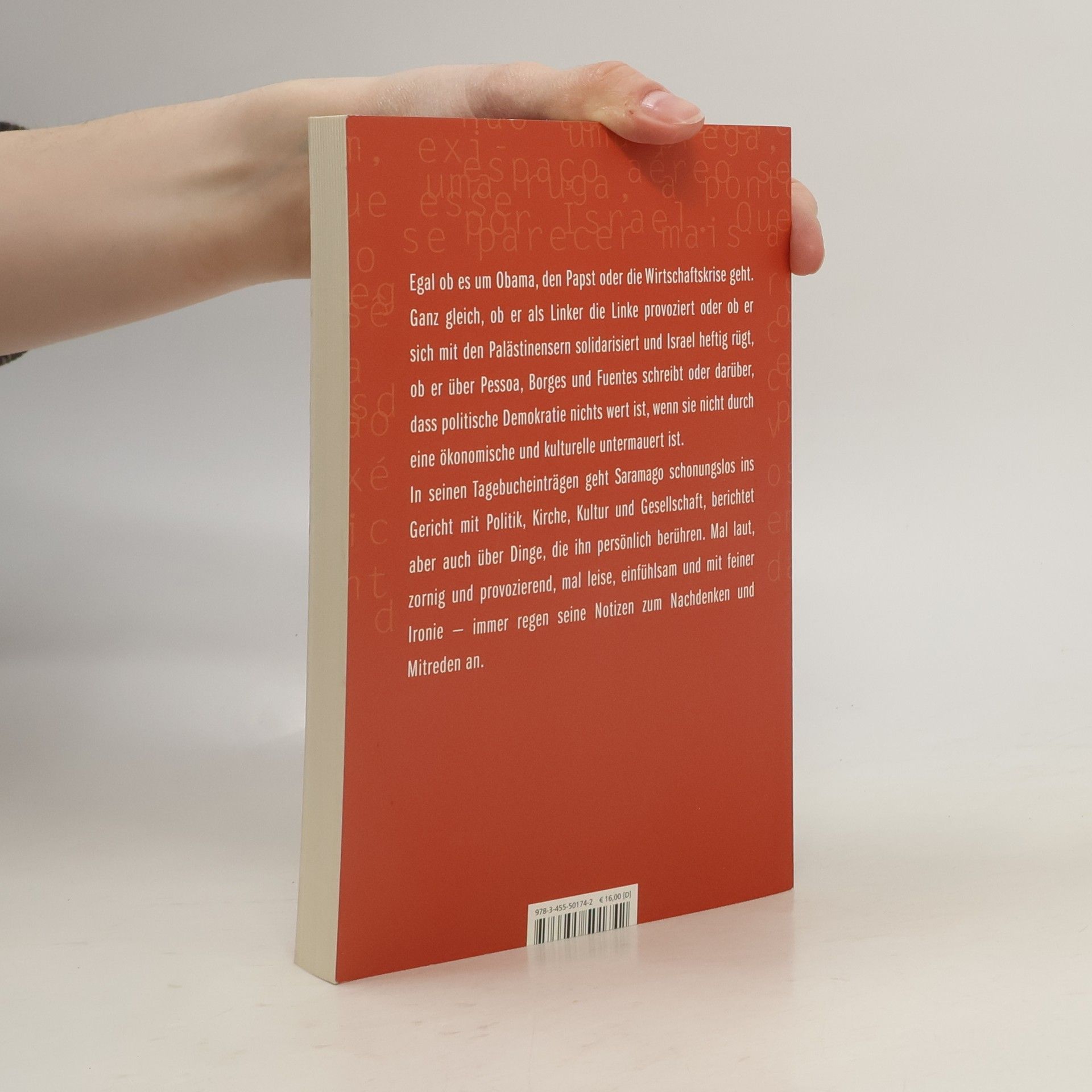 José Saramago Das Tagebuch