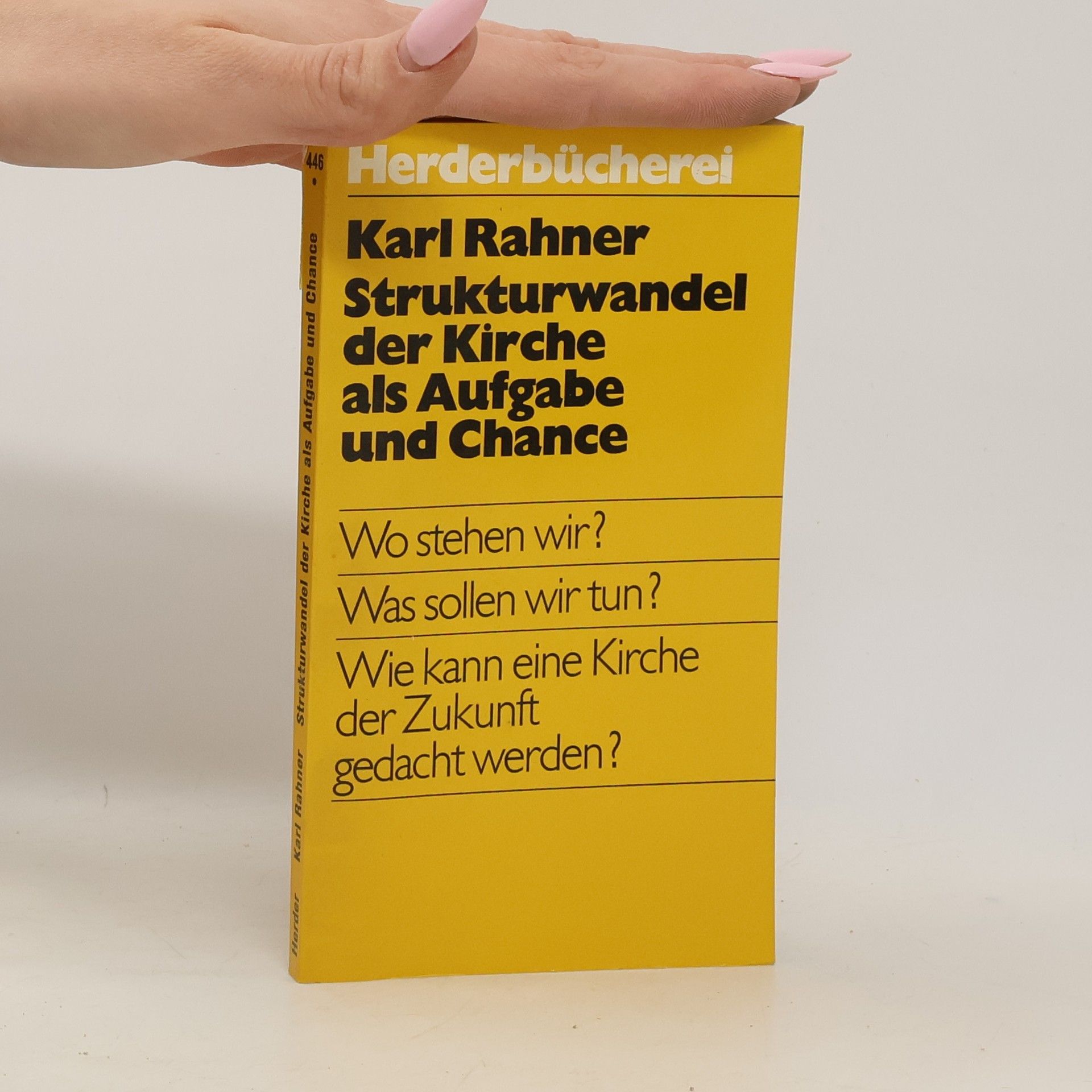 Karl Rahner Strukturwandel der Kirche als Aufgabe und Chance