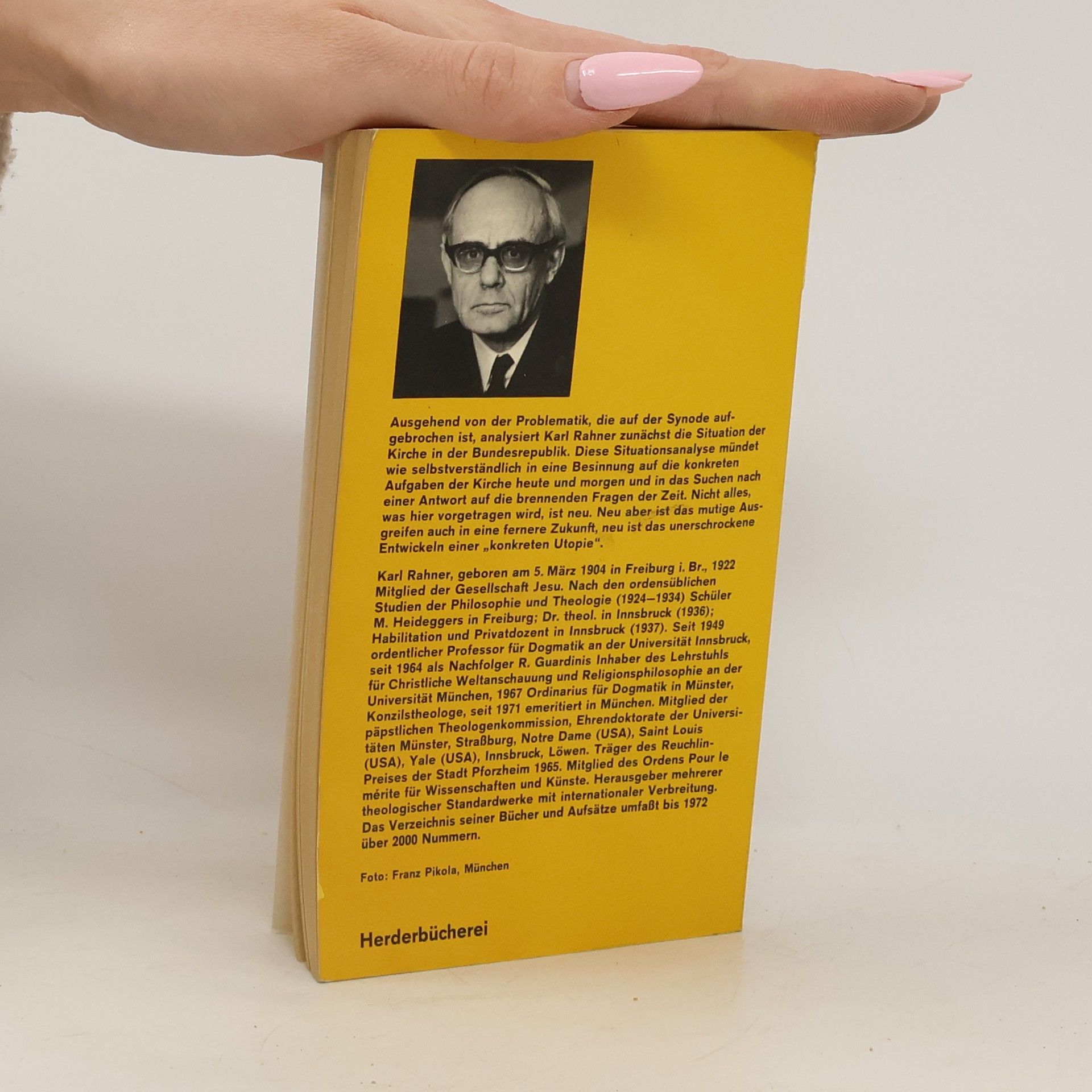 Karl Rahner Strukturwandel der Kirche als Aufgabe und Chance