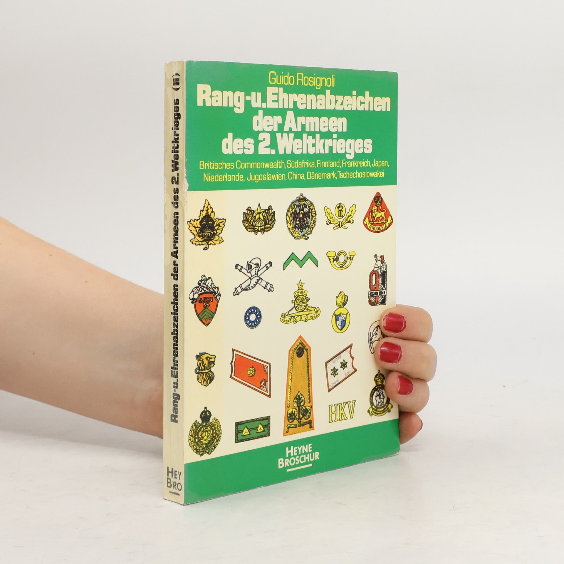 Guido Rosignoli Rang- und Ehrenabzeichen der Armeen des 2. Weltkrieges