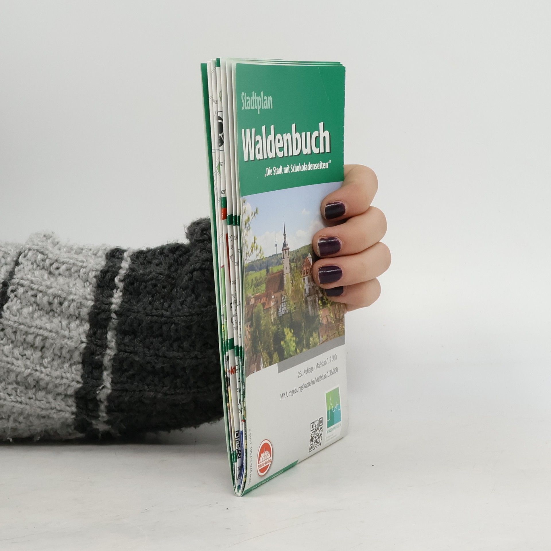 Kolektiv autorů Waldenbuch: Die Stadt mit Schokoladenseiten - 23. Auflage - Maßstab 1:7500 - Mit Umgebungskarte im Maßstab 1:75000