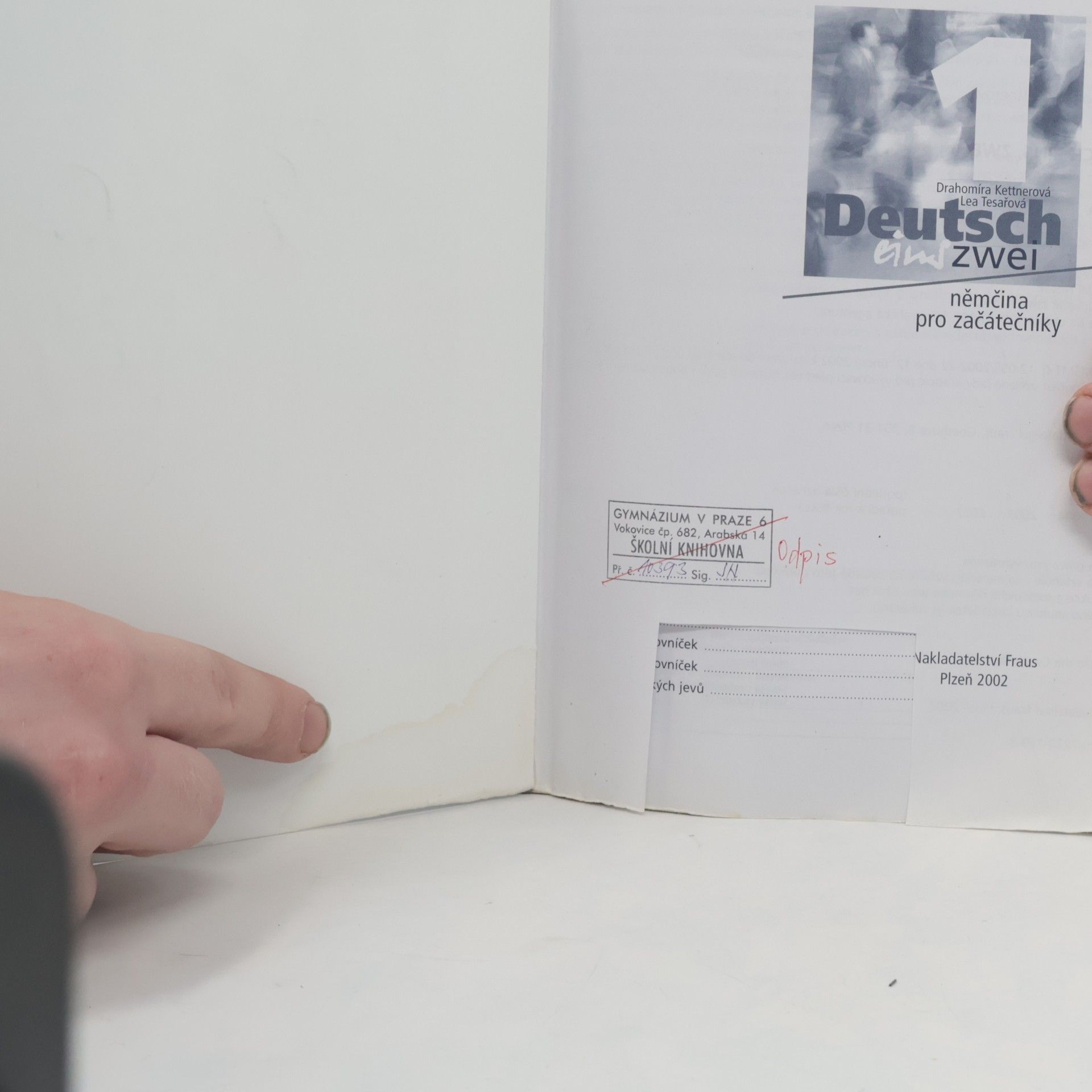 Lea Tesařová Deutsch eins zwei : němčina pro začátečníky. 1