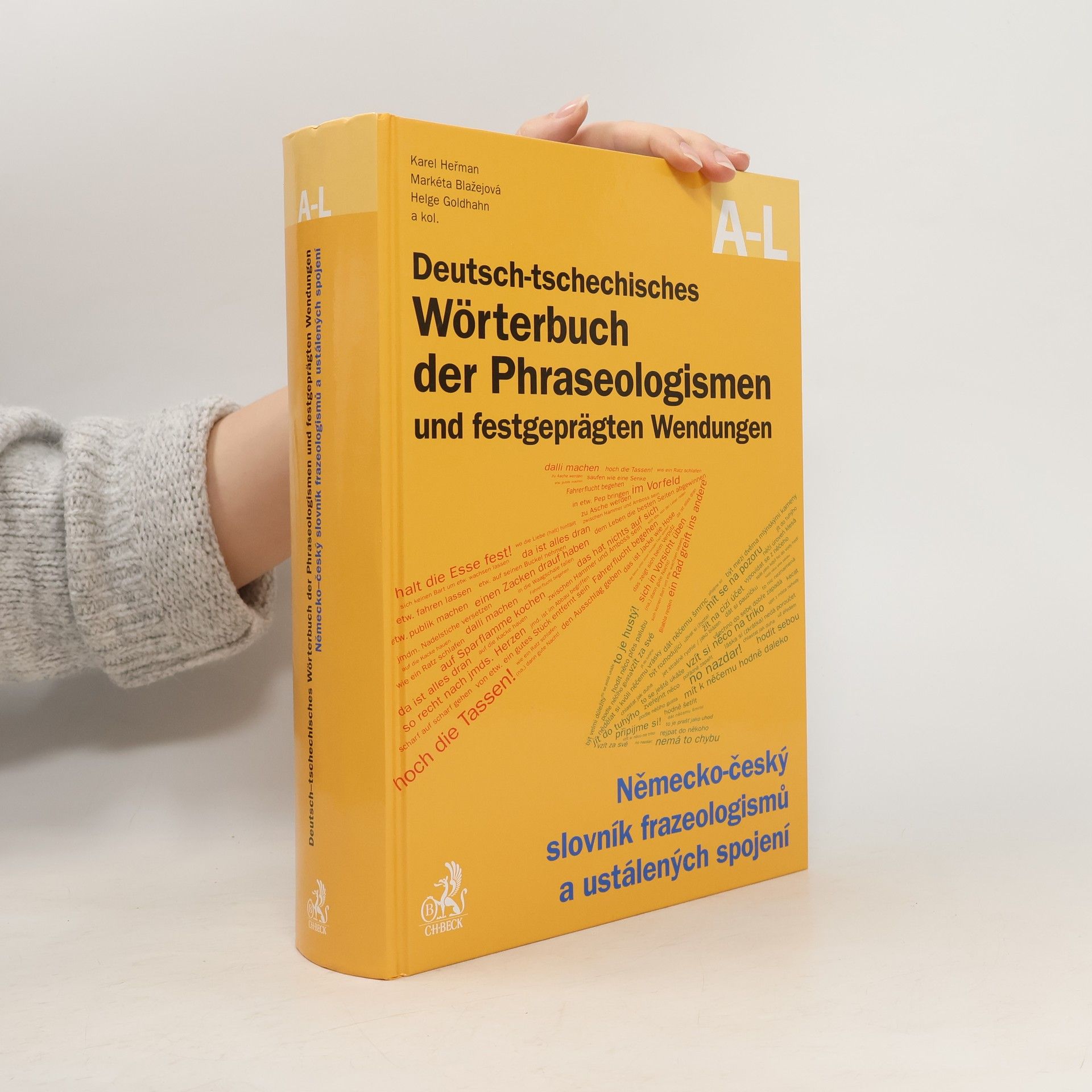Herman Karel Německo-český slovník frazeologismů a ustálených spojení. A-L = Deutsch-tschechisches Wörterbuch der Phraseologismen und festgeprägten Wendungen. A-L