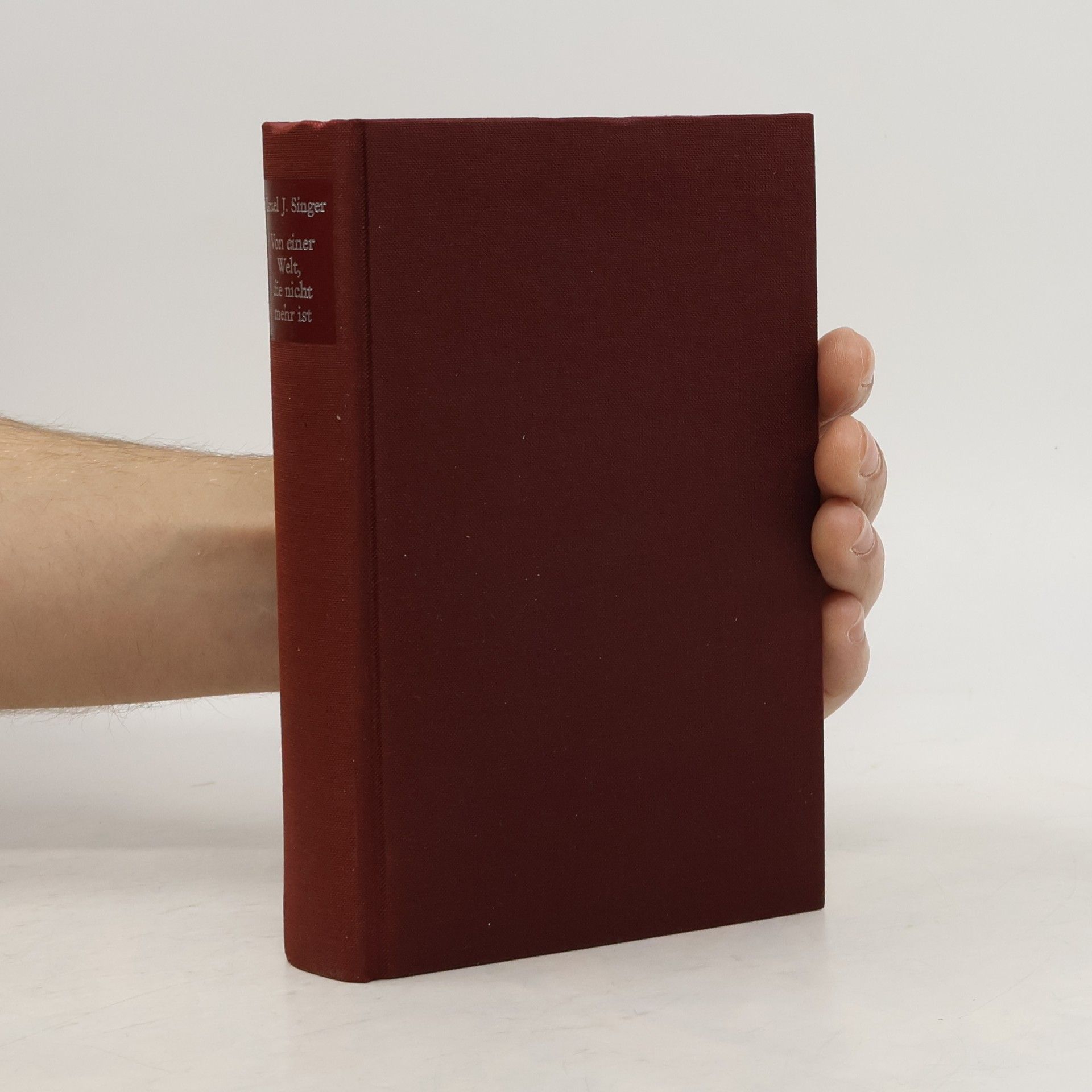 Israel Joshua Singer Von einer Welt, die nicht mehr ist