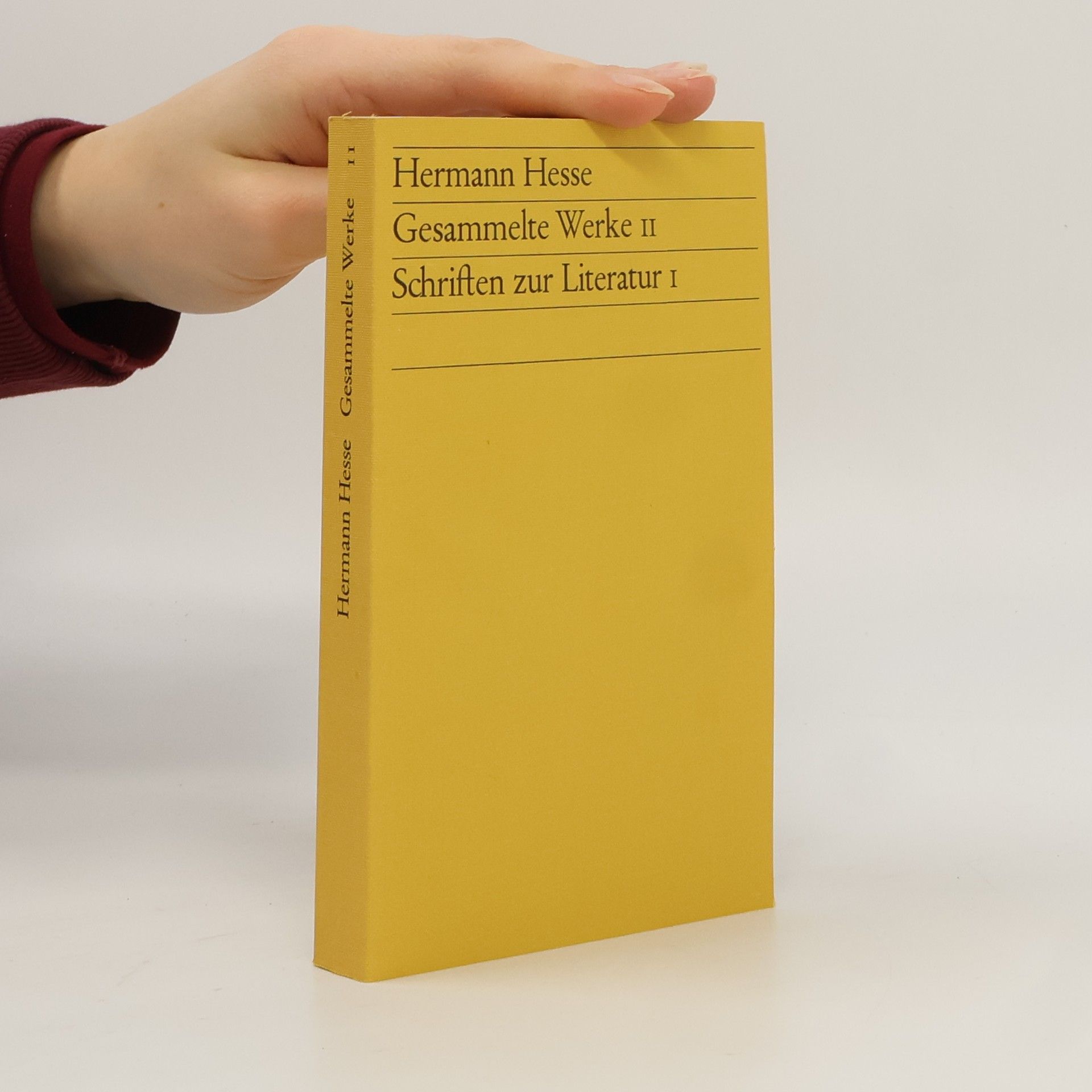 Hermann Hesse Gesammelte Werke II. Schriften zur Literatur I