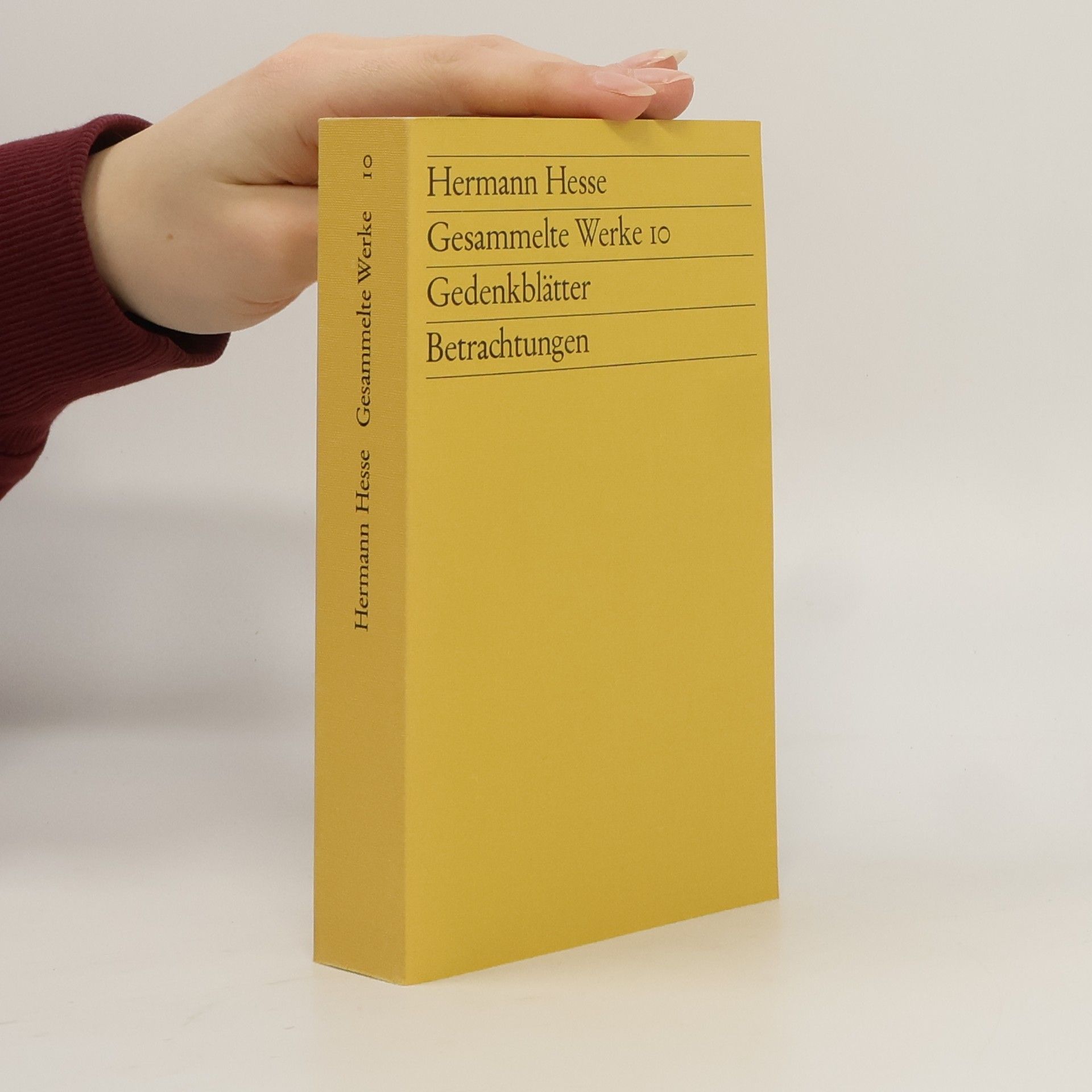 Hermann Hesse Gesammelte Werke 10: Gedenkblätter, Betrachtungen