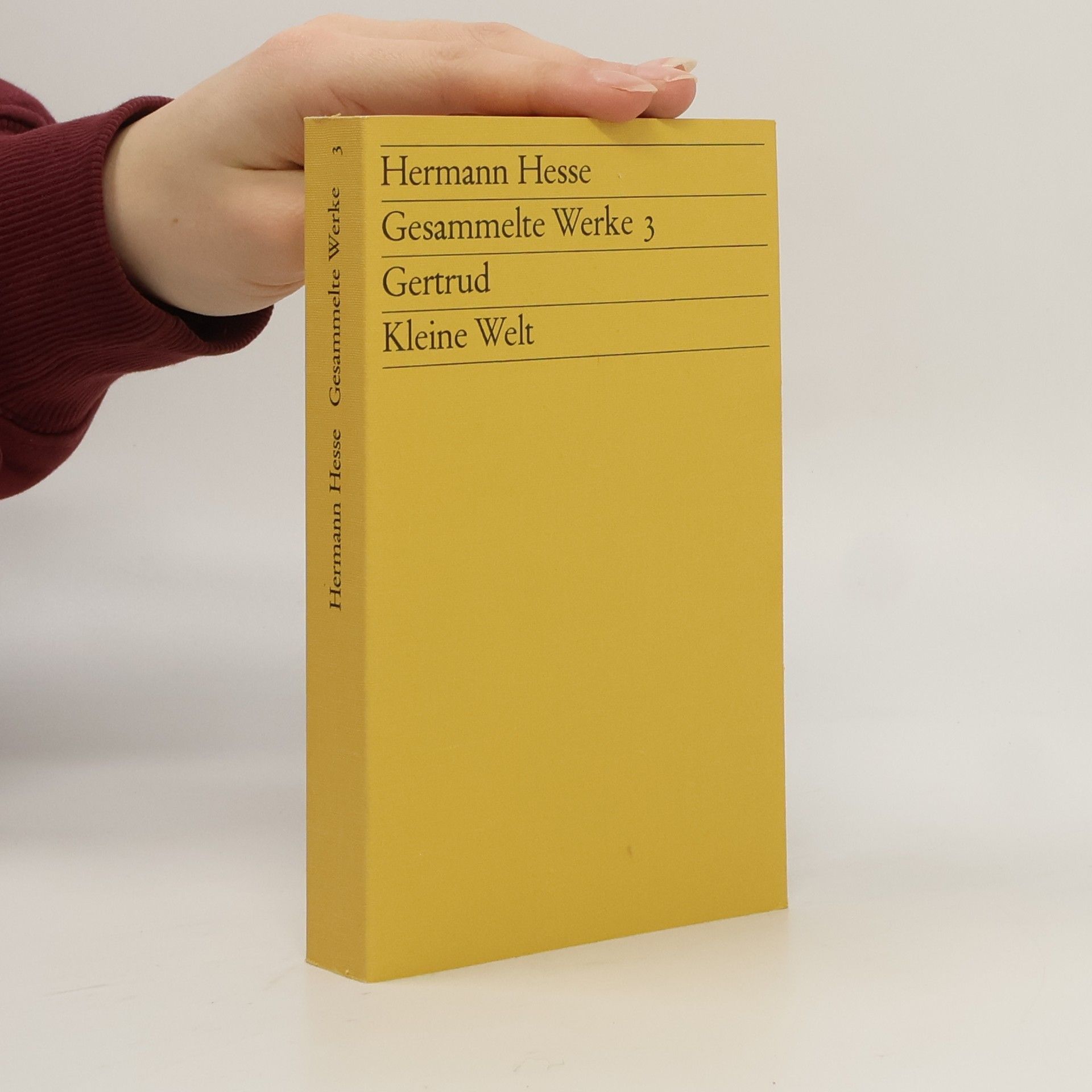 Hermann Hesse Gesammelte Werke 3. Gertrud. Kleine Welt