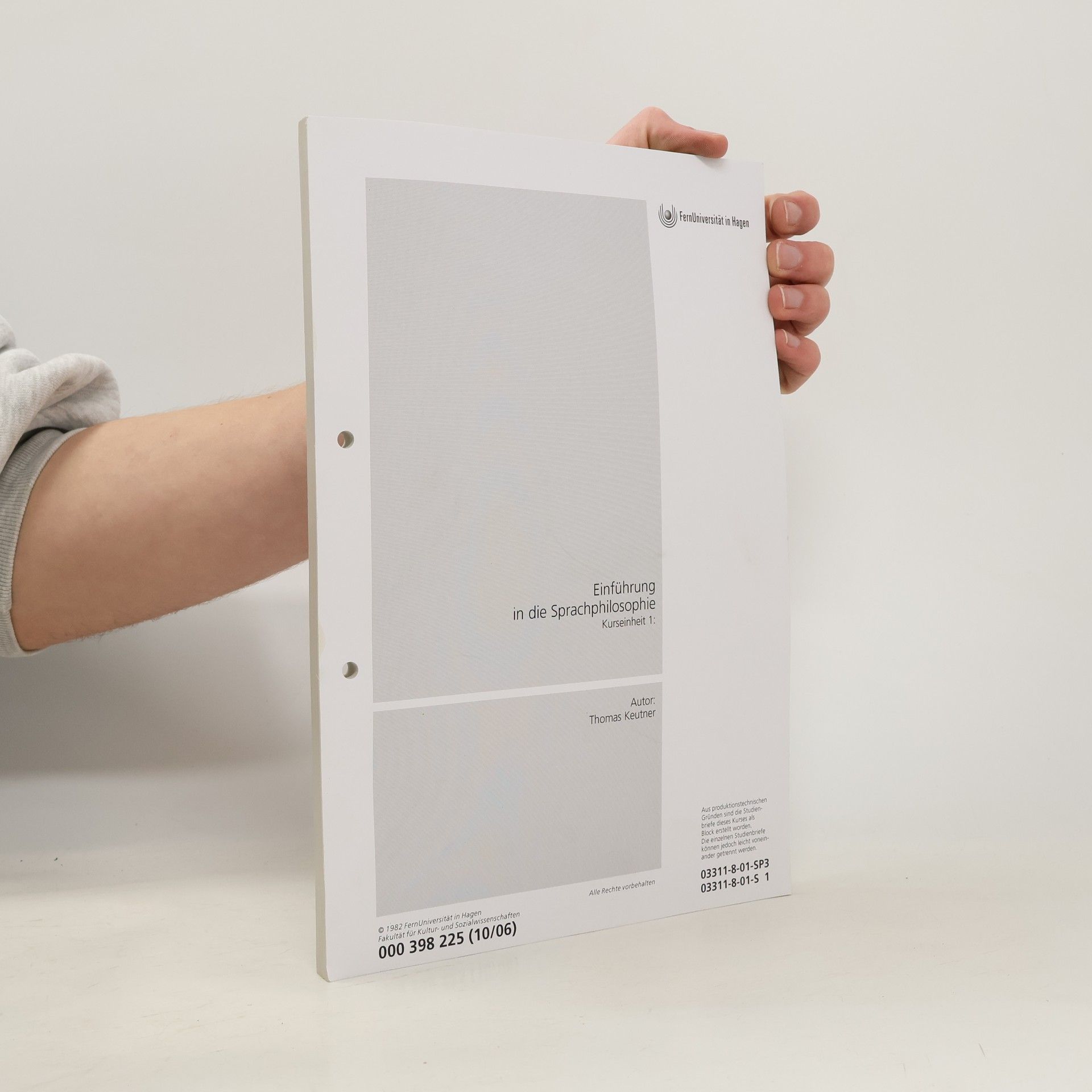 Thomas Keutner Einführung in die Sprachphilosophie