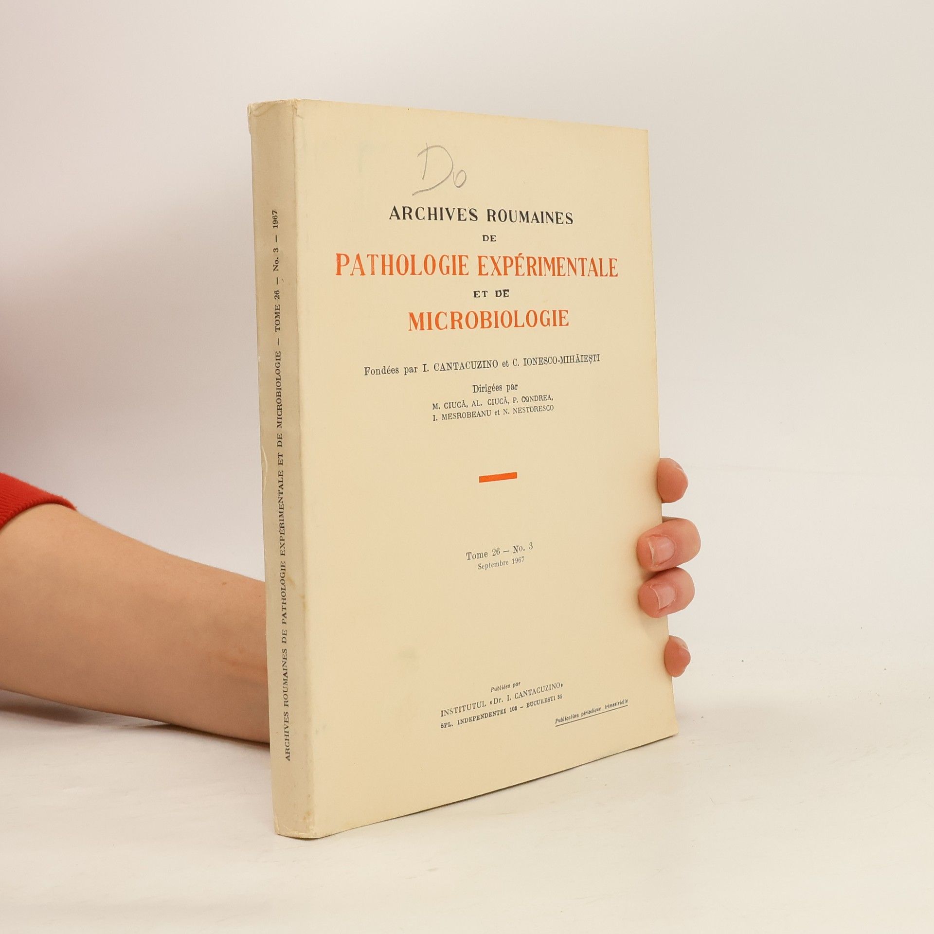 kolektiv Archives Roumaines de Pathologie Expérimentale et de Microbiologie