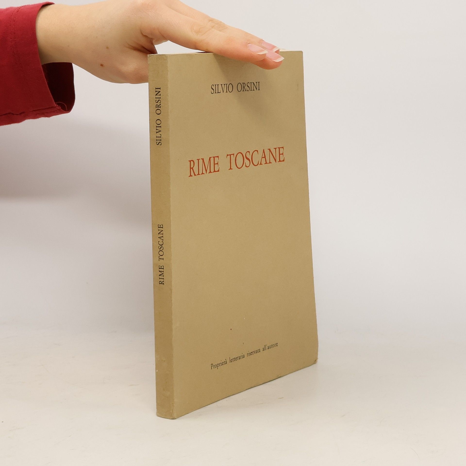 Silvio Orsini Rime Toscane