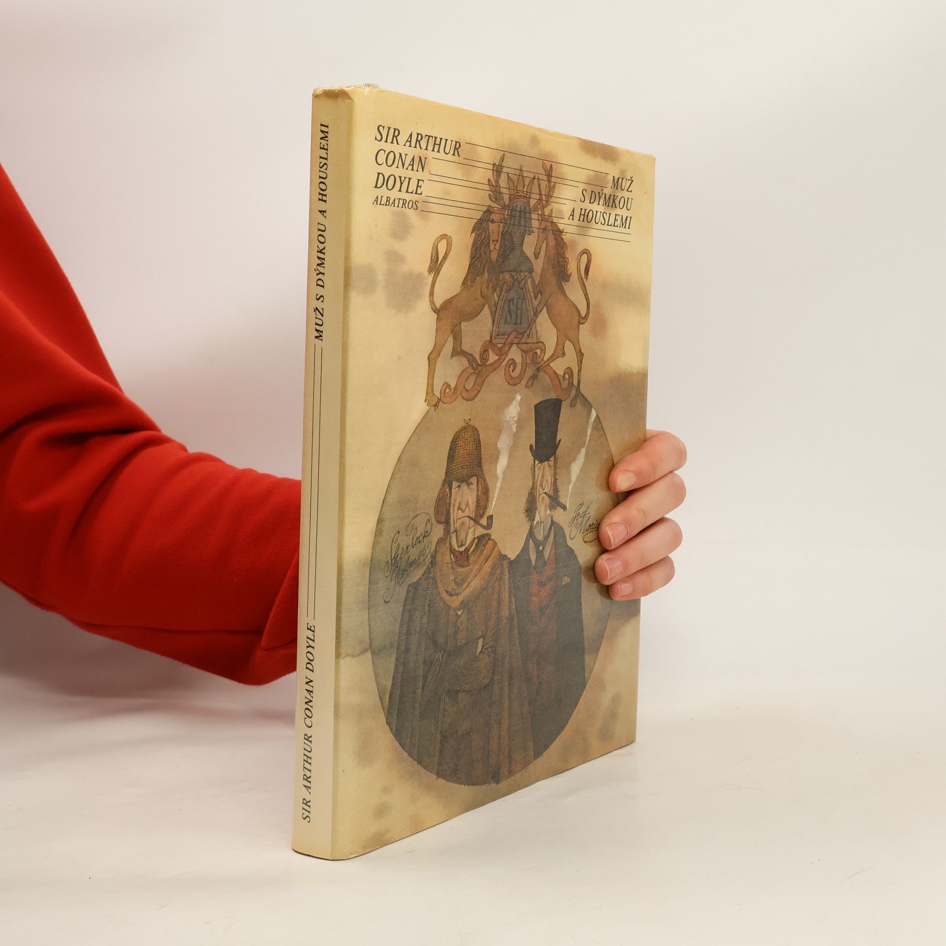 Muž s dýmkou a houslemi