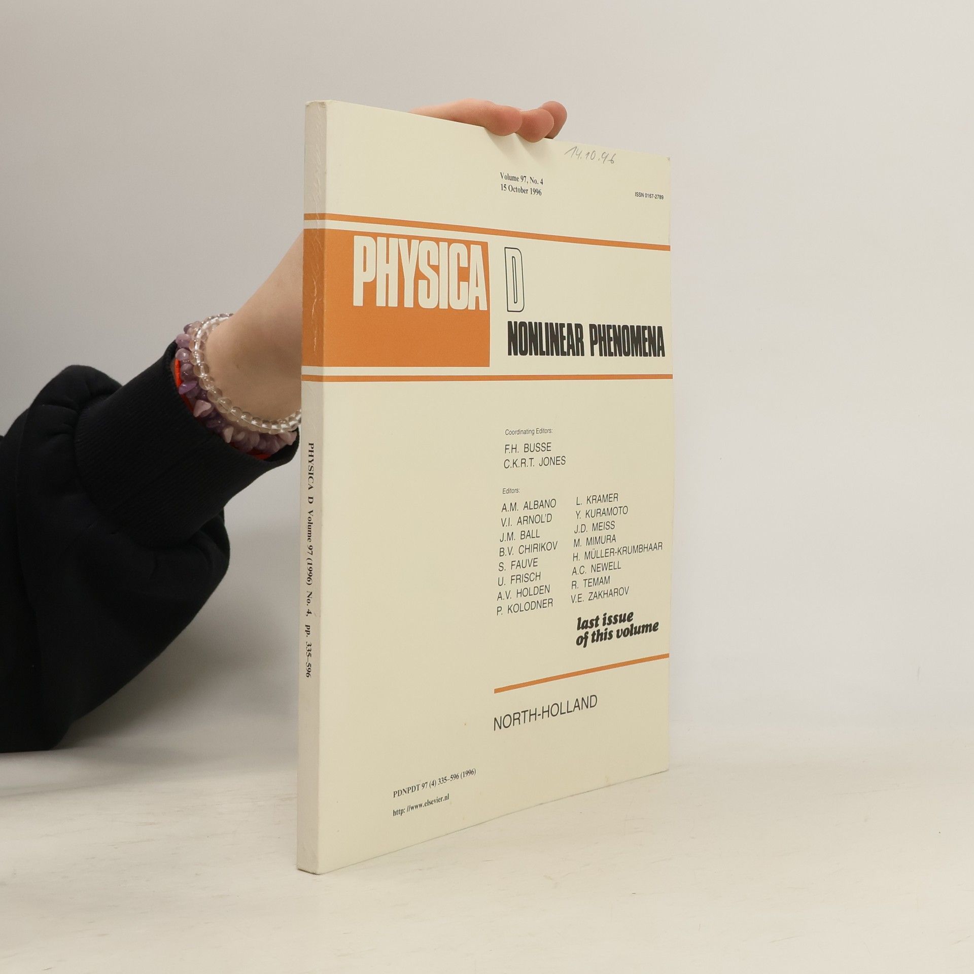 Autorenkollektiv Physica D. Nonlinear Phenomena 97