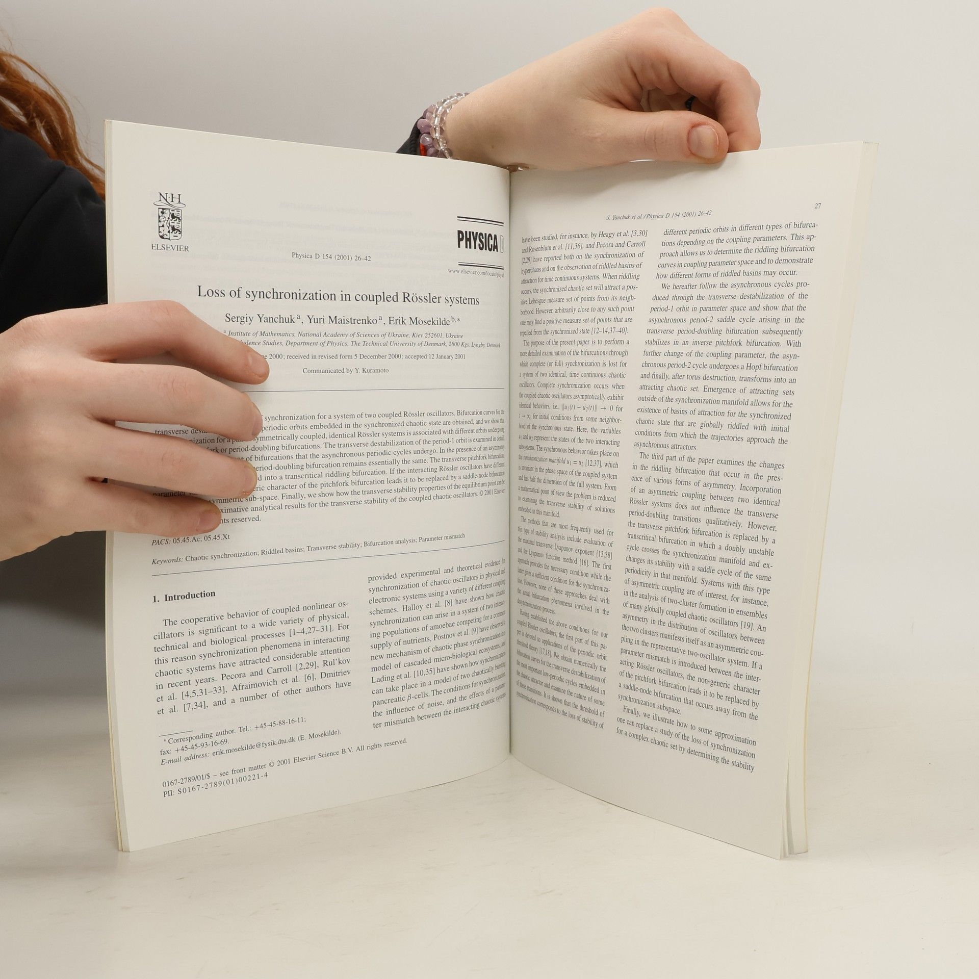Kolektív autorov Physica D. Nonlinear Phenomena 154