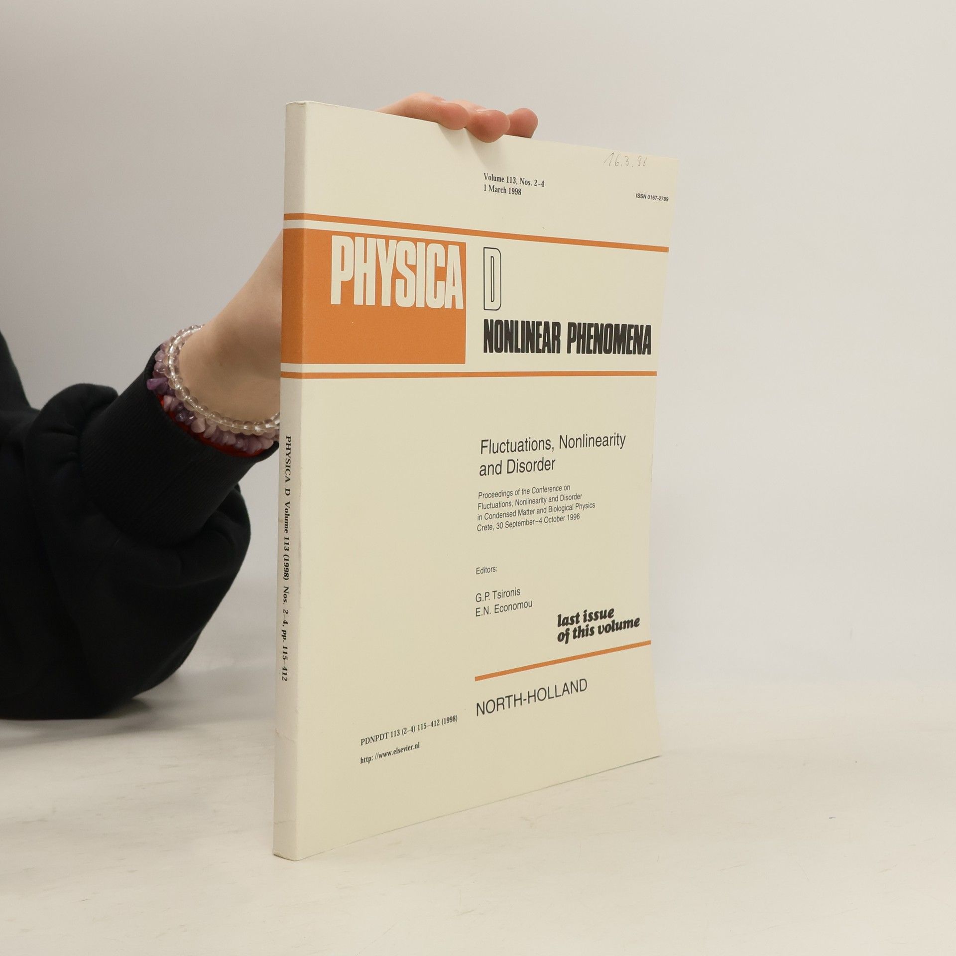 Autorenkollektiv Physica D. Nonlinear Phenomena 113