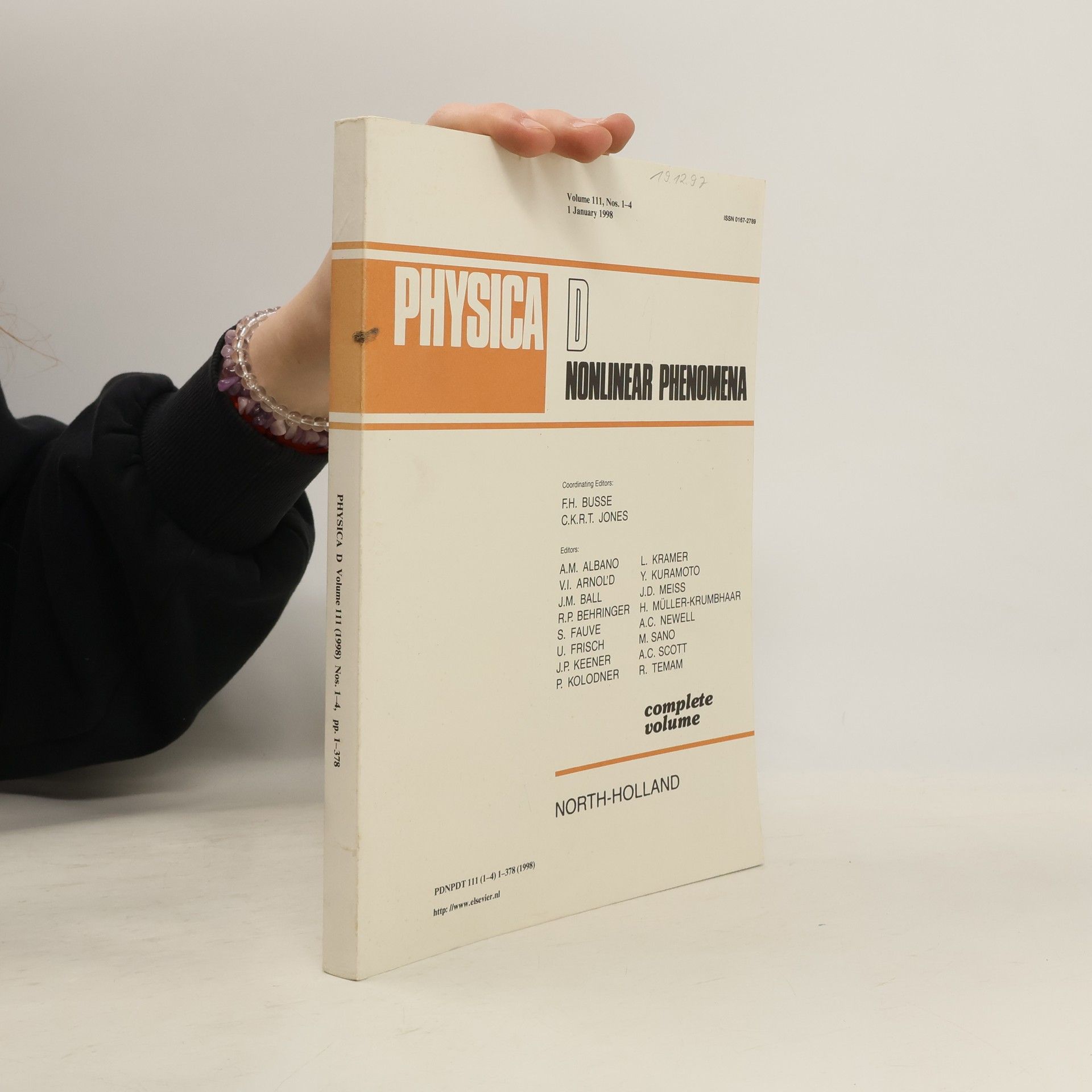 Autorenkollektiv Physica D. Nonlinear Phenomena 111