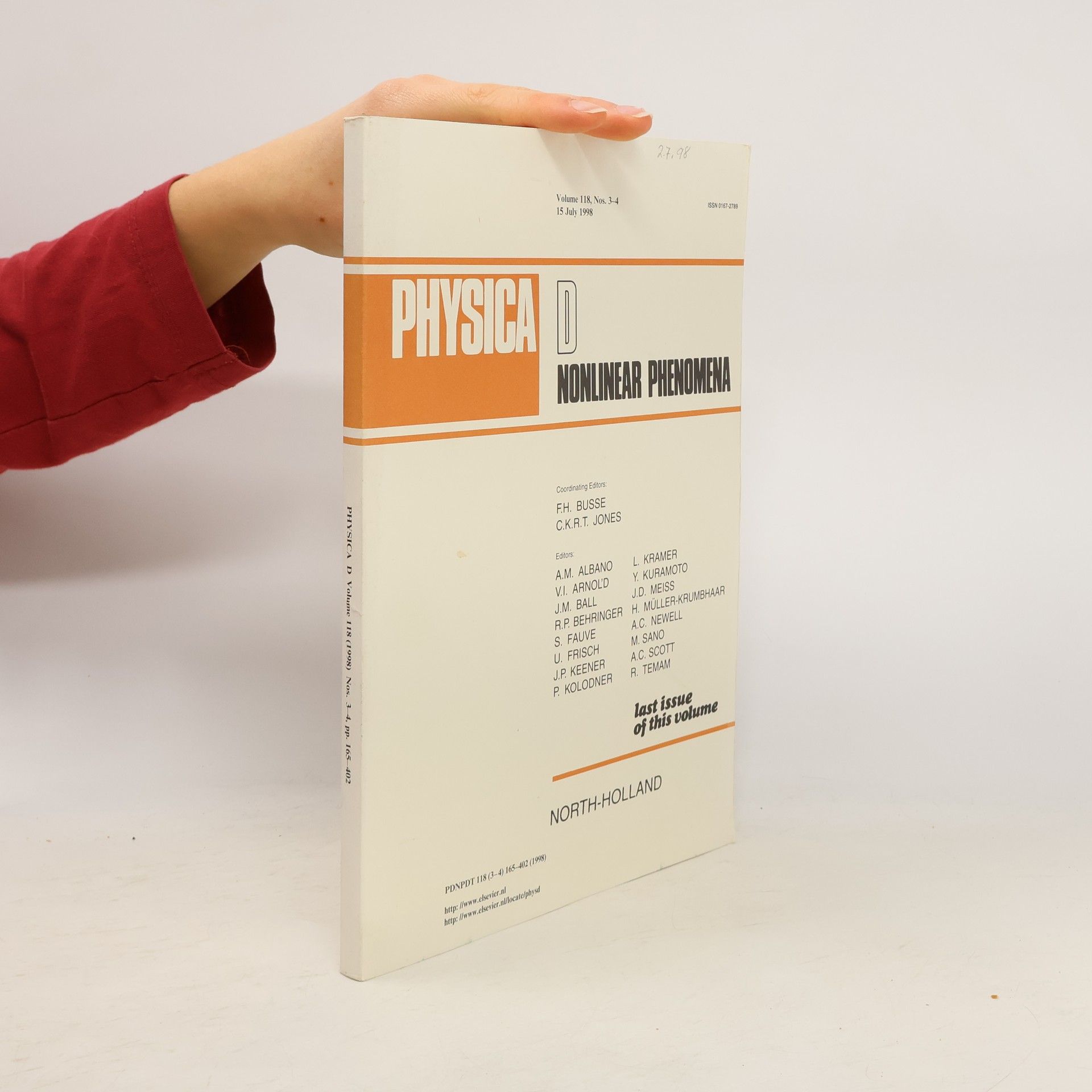 Various authors Physica D: Nonlinear Phenomena 118