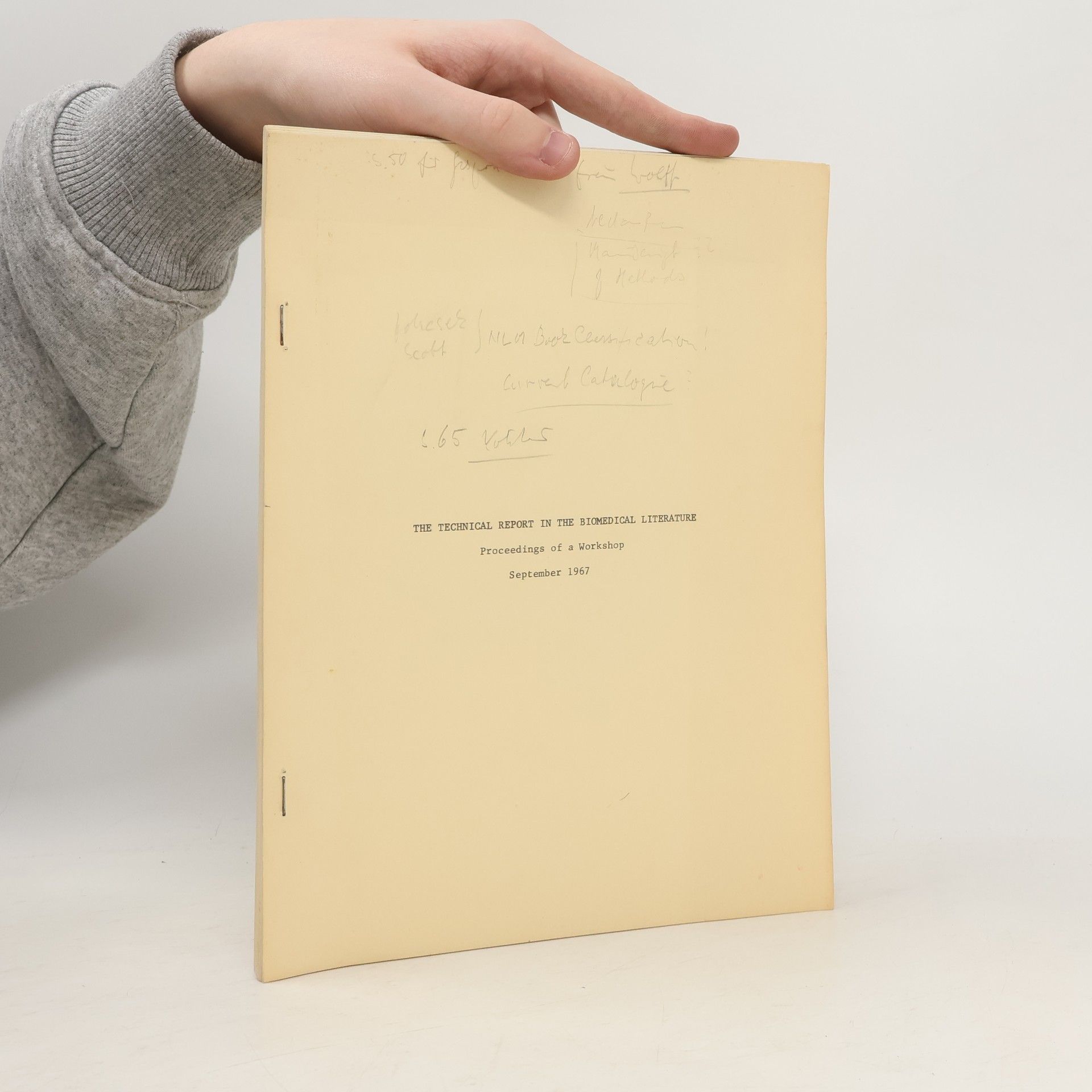 Various authors The Technical Reports in the Biomedical Literature