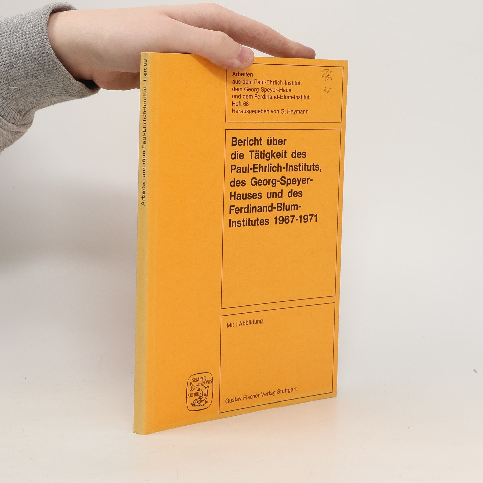 Bericht über die Tätigkeit des Paul-Ehrlich-Instituts, des Georg-Speyer-Hauses und des Ferdinand-Blum-Institutes