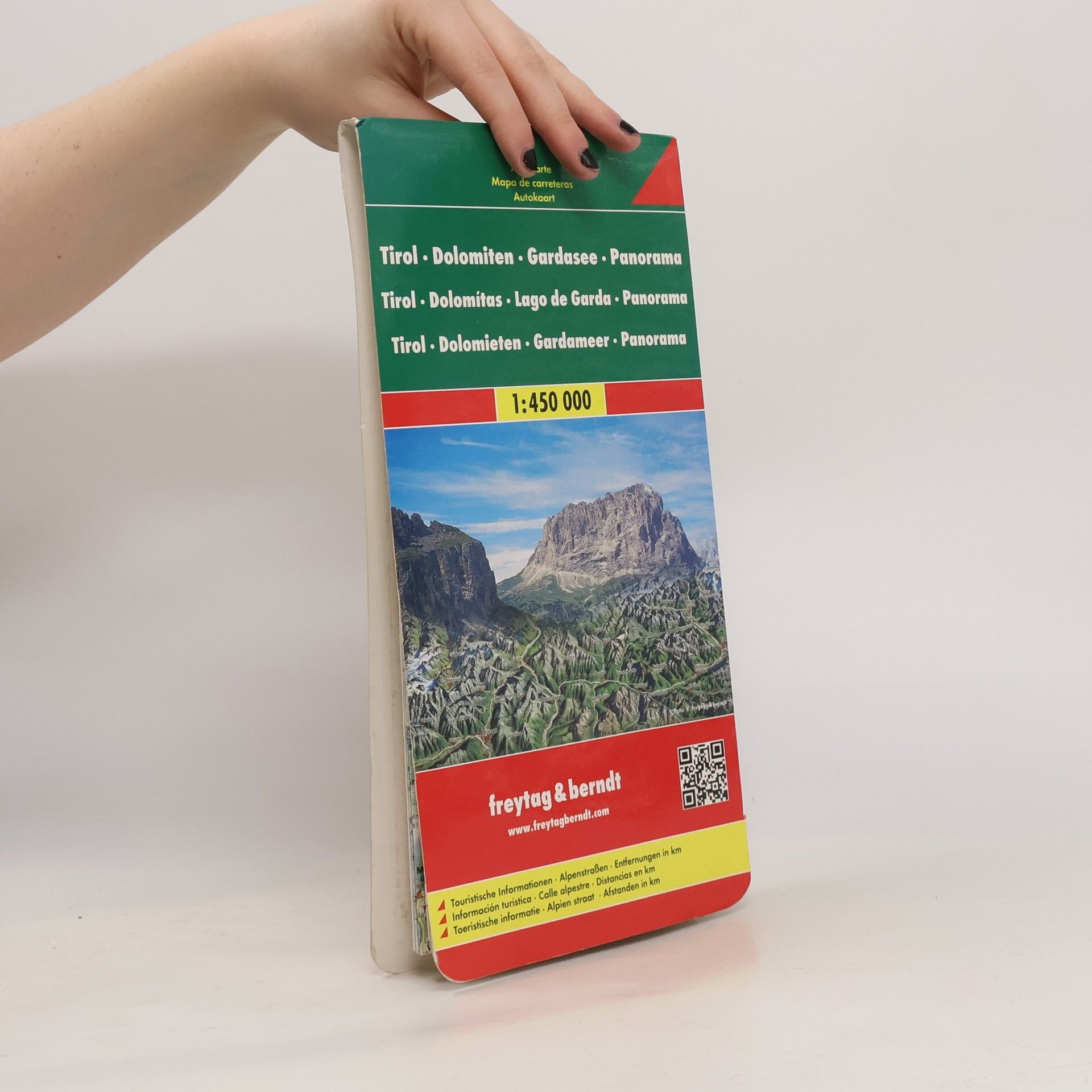 Autorenkollektiv Tirol - Dolomiten - Gardasee - Panorama, Autokarte 1:450.000