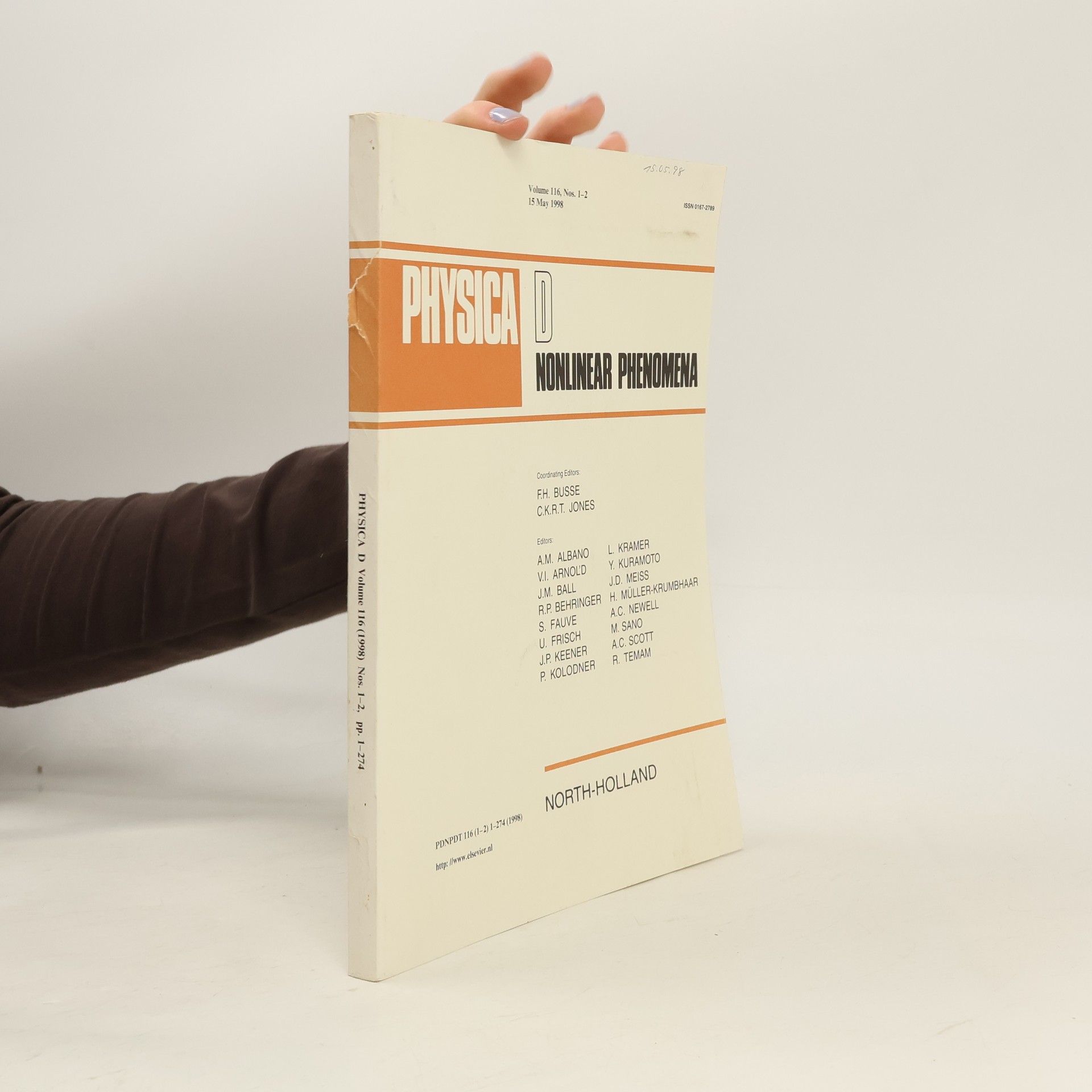 Collectif d'auteurs Physica D: Nonlinear Phenomena 116