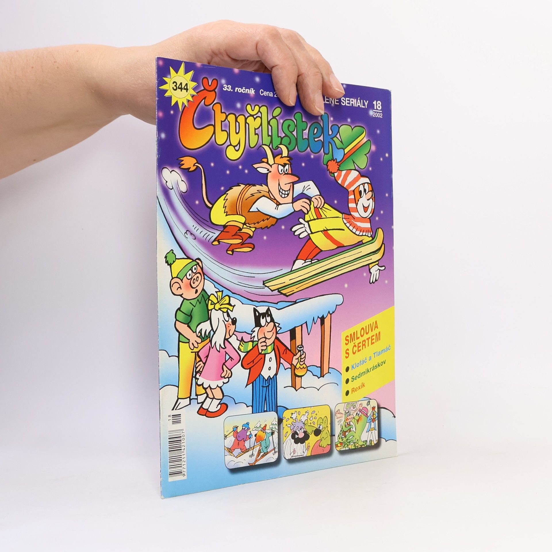 Jaroslav Němeček Čtyřlístek 344. Smlouva s čertem. 18/2002