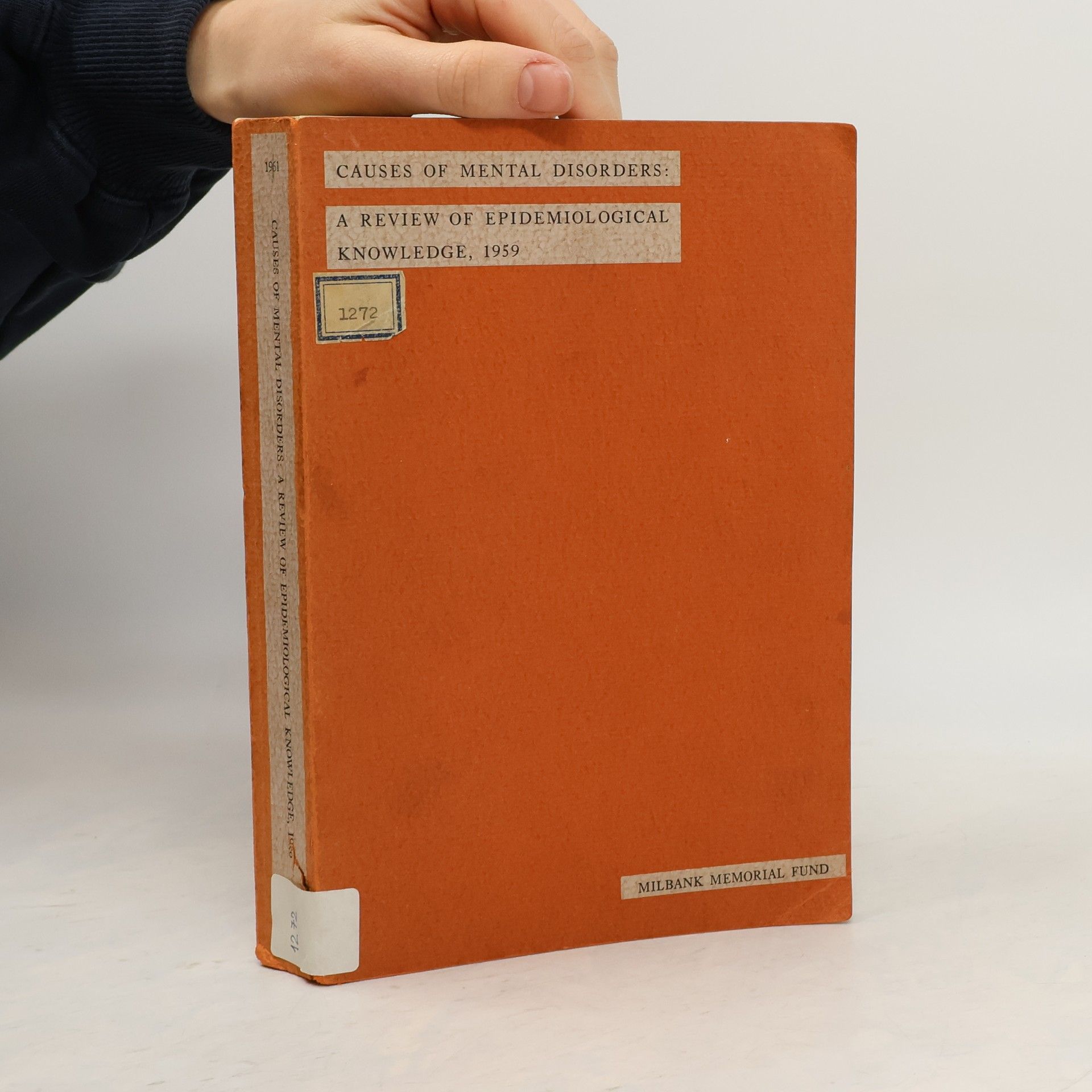 Various authors Causes of Mental Disorders. A Review of Epidemiological Knowledge 1959