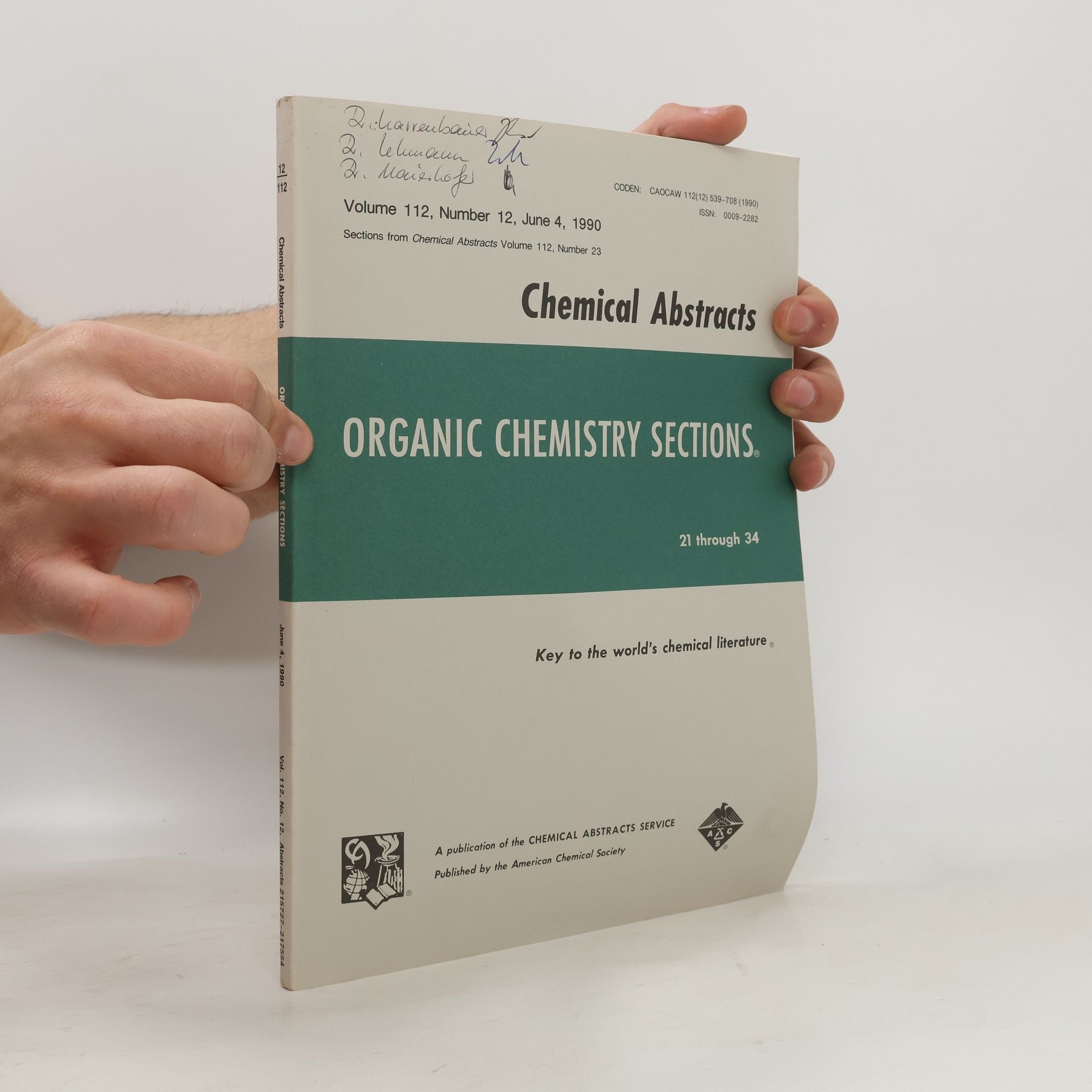 Autorenkollektiv Chemical Abstracts 12/112