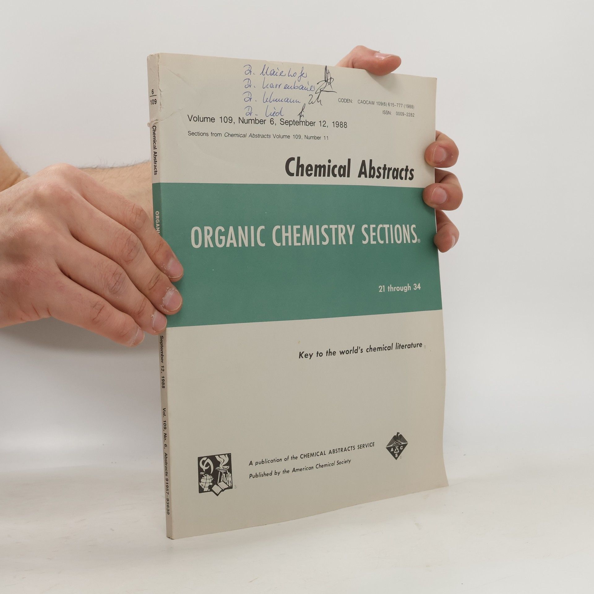 Autorenkollektiv Chemical Abstracts 6/109