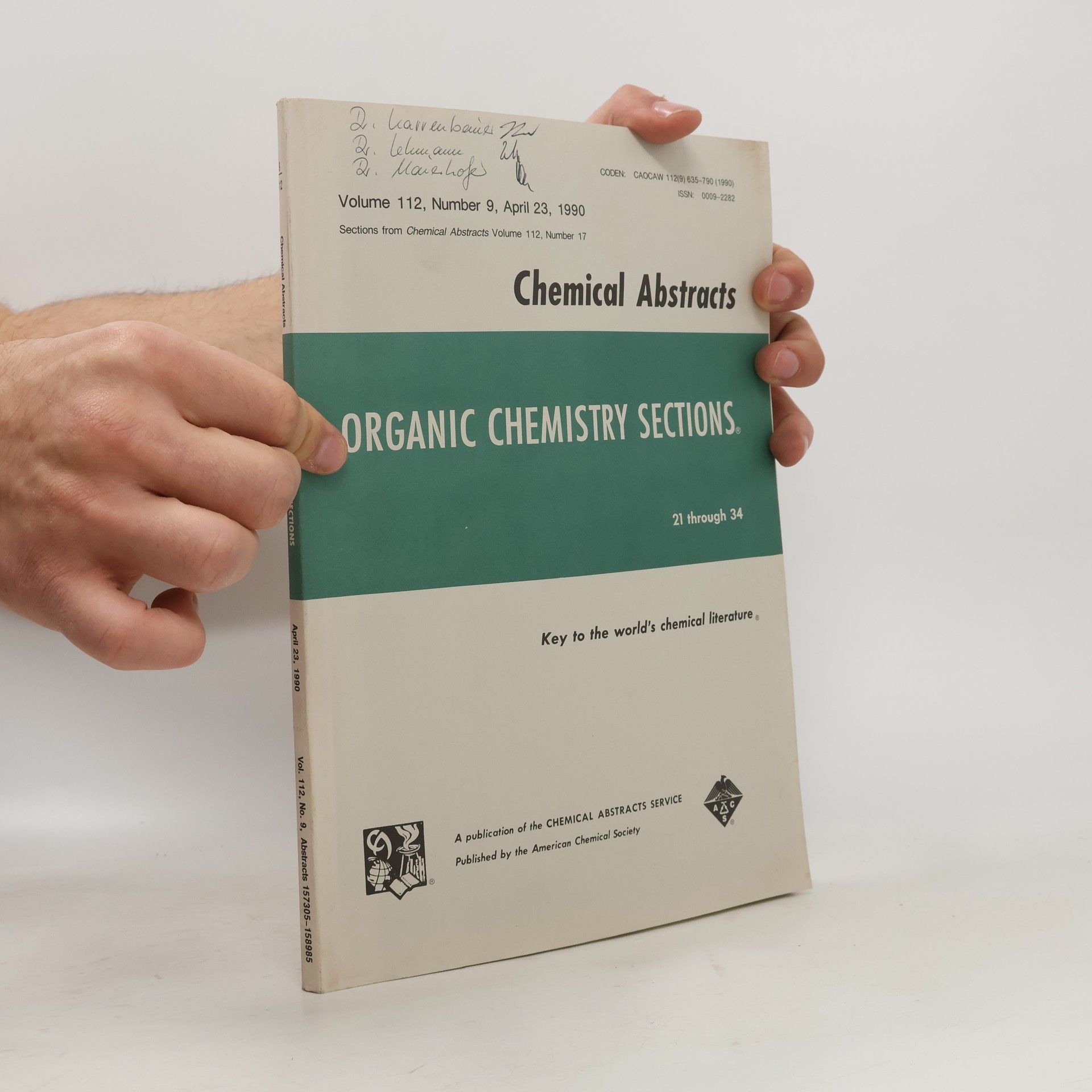 Autorenkollektiv Chemical Abstracts 9/112