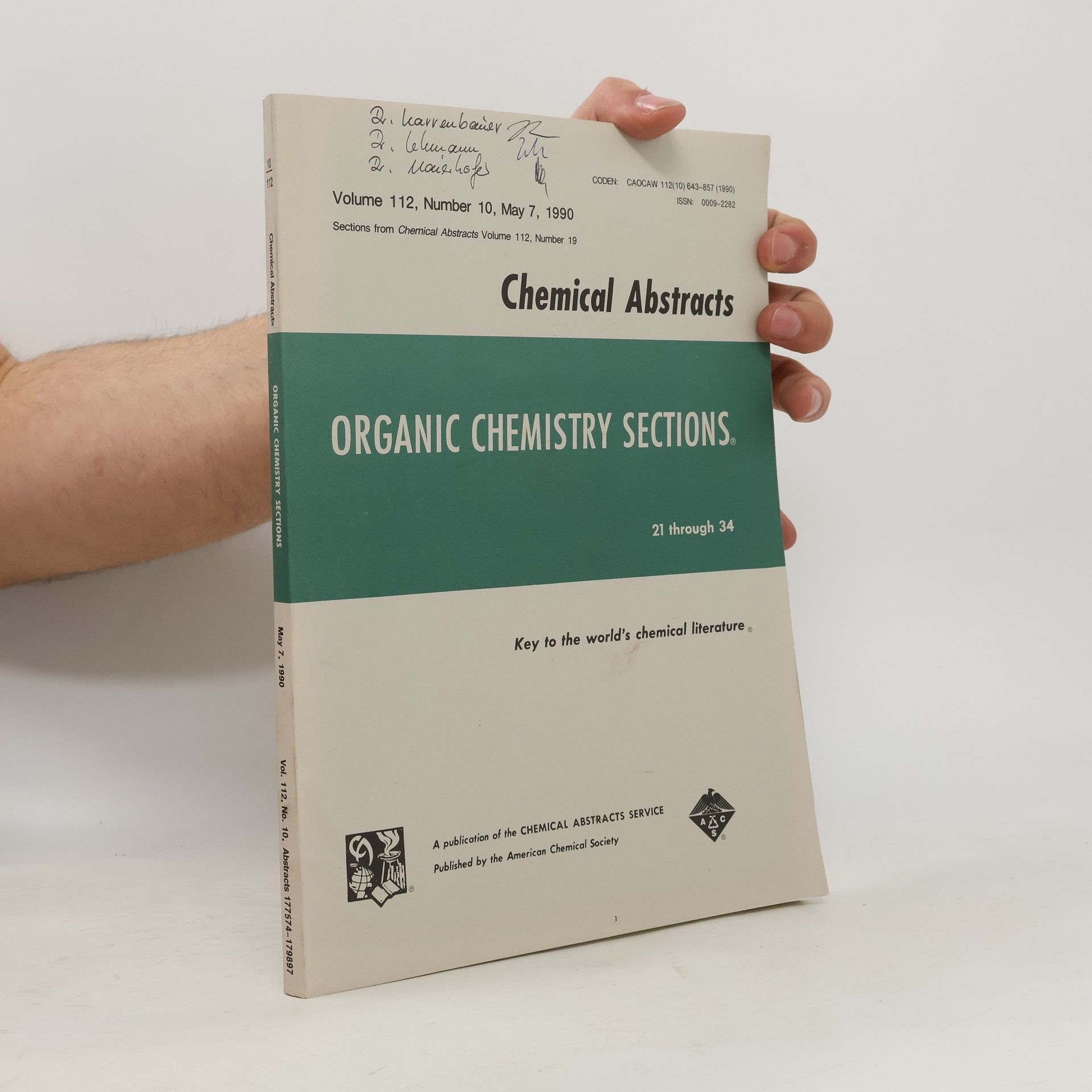 Autorenkollektiv Chemical Abstracts 10/112
