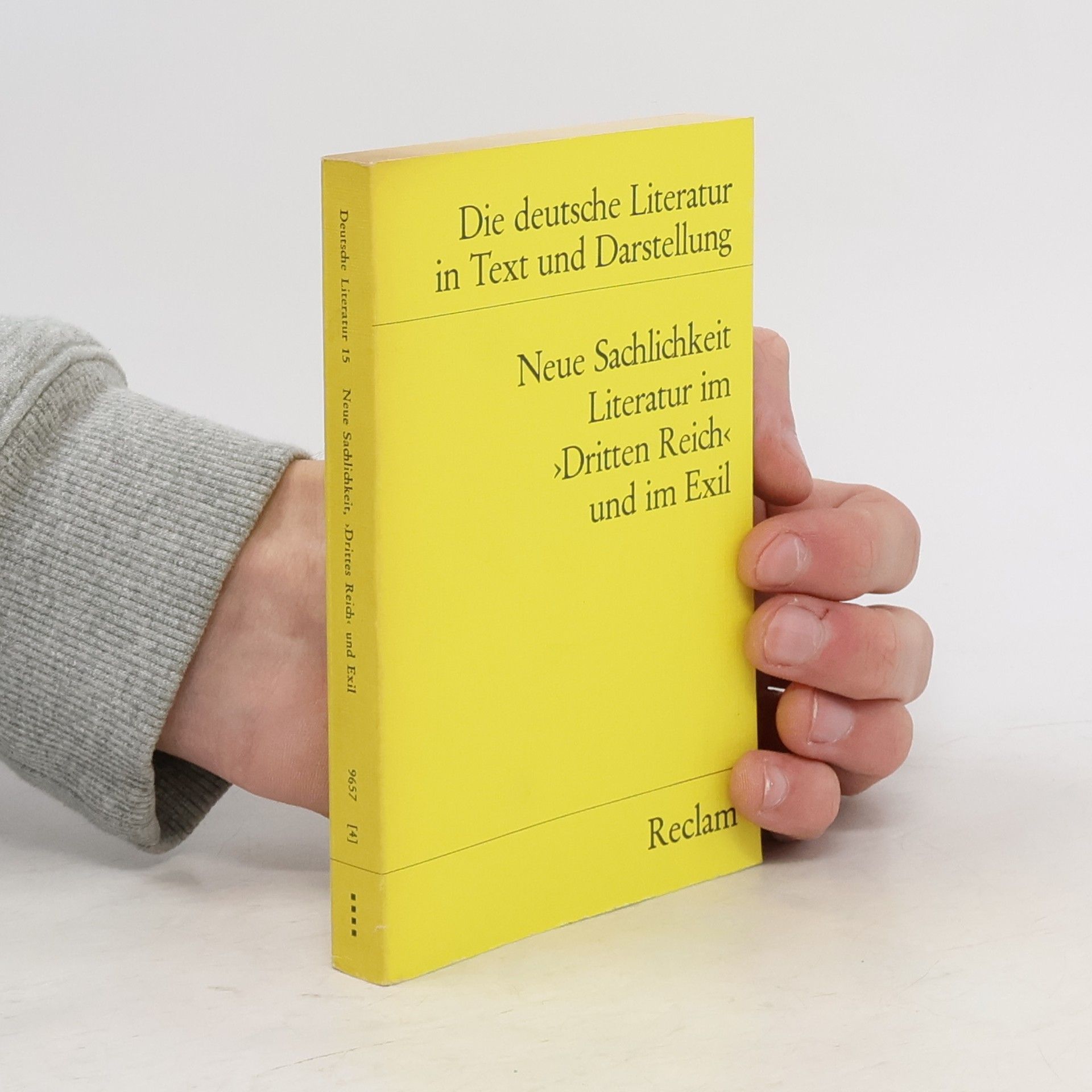 Henri Roger Paucker Neue Sachlichkeit, Literatur im "Dritten Reich" und im Exil