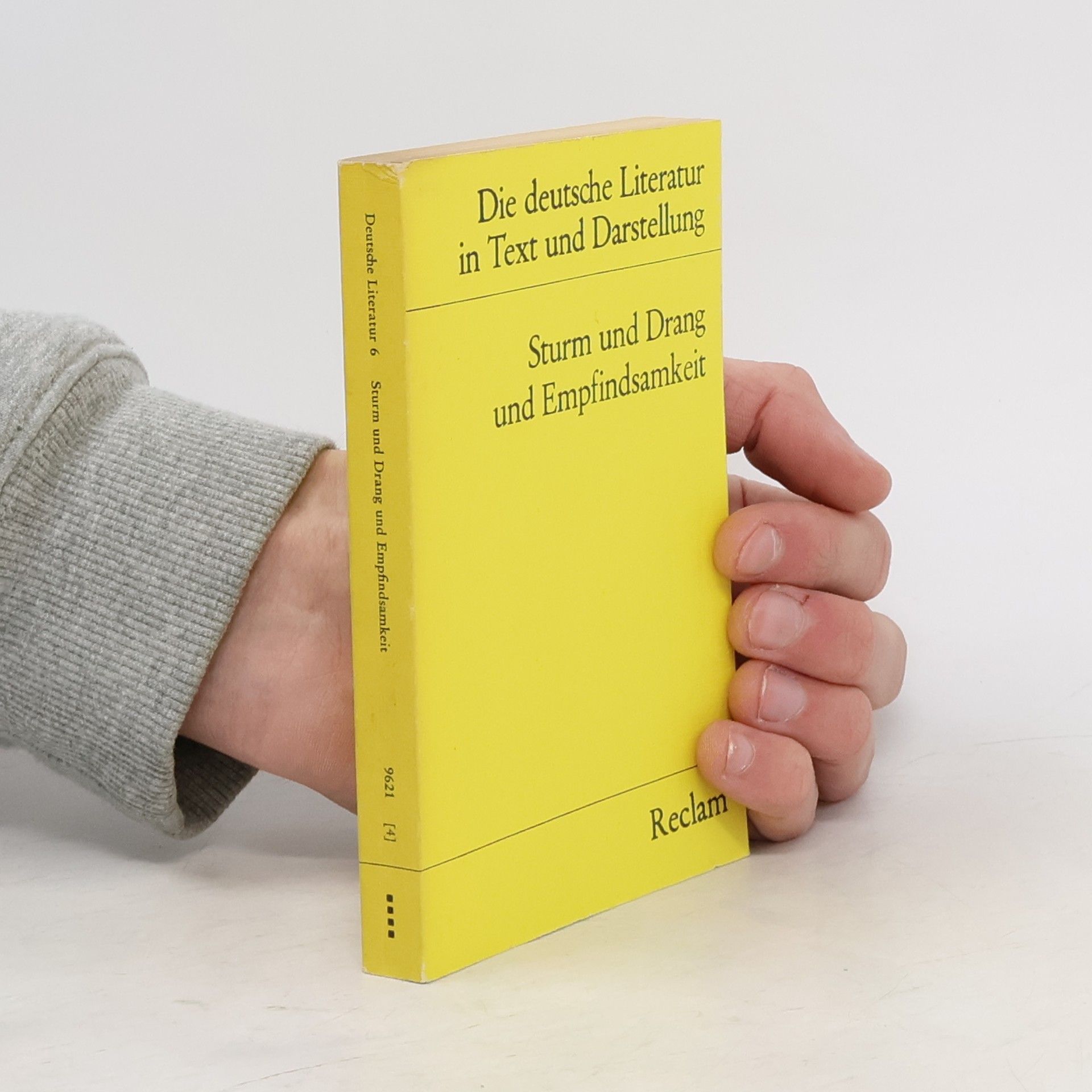 Ulrich Karthaus Sturm und Drang und Empfindsamkeit