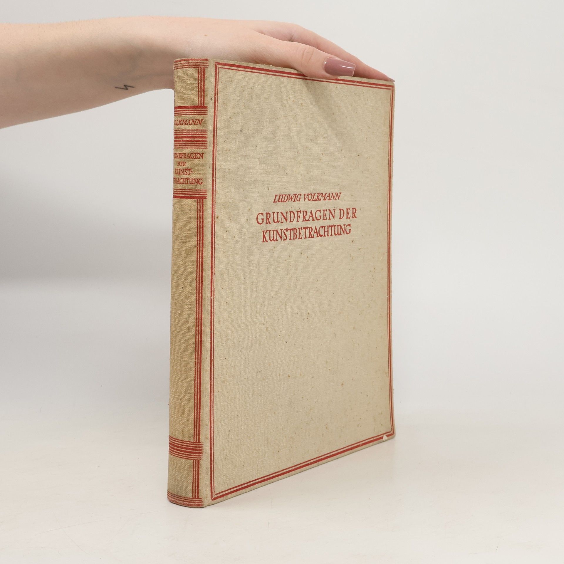 Ludwig Volkmann Grundfragen der Kunstbetrachtung