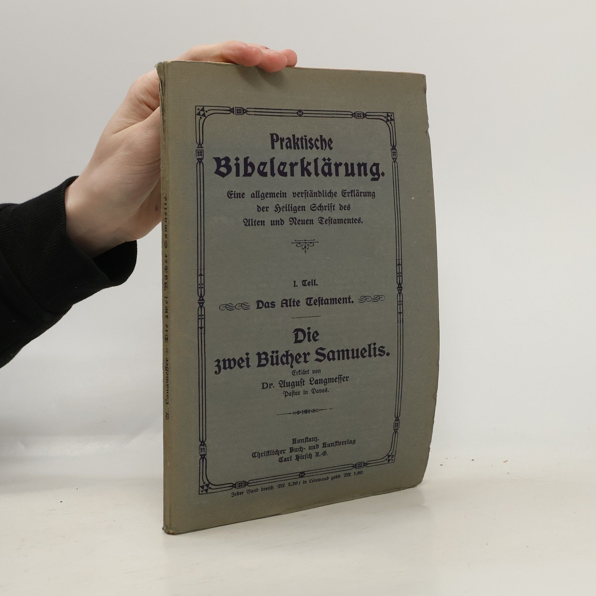 August Langmesser Praktische Bibelerklärung 1