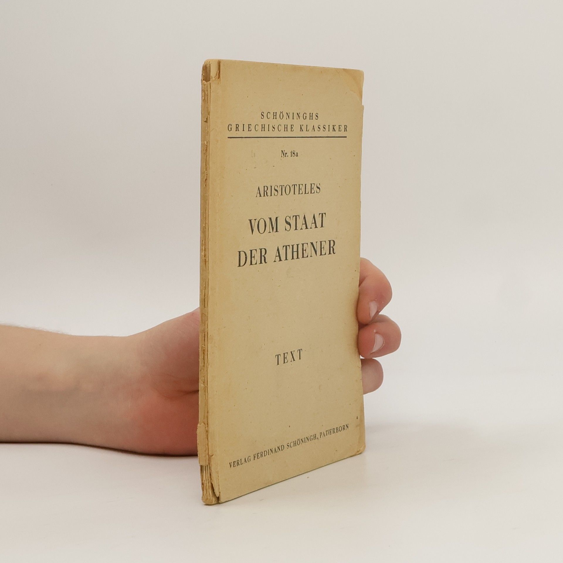 Aristotelés Vom Staat der Athener