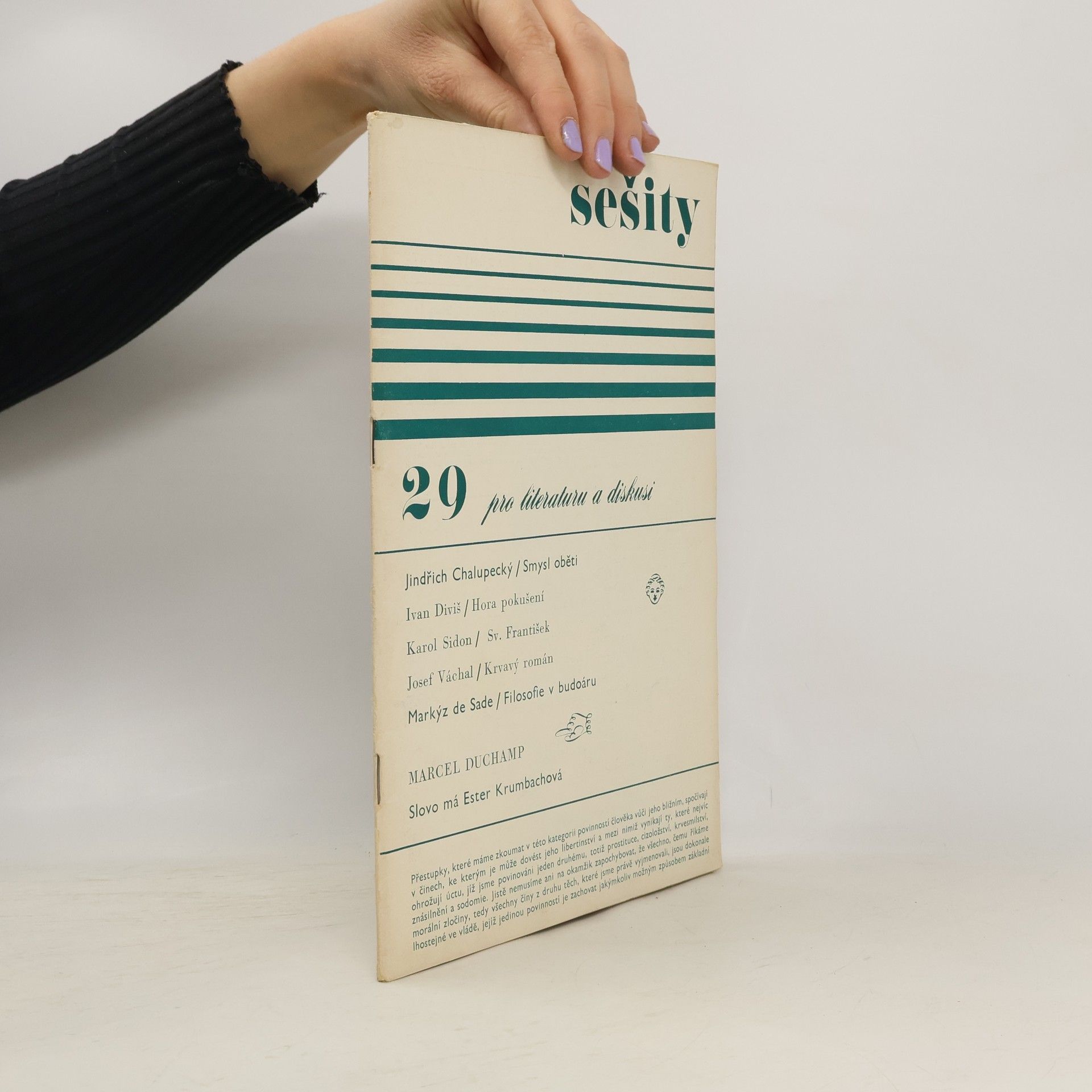 Autorenkollektiv Sešity pro literaturu a diskusi 29