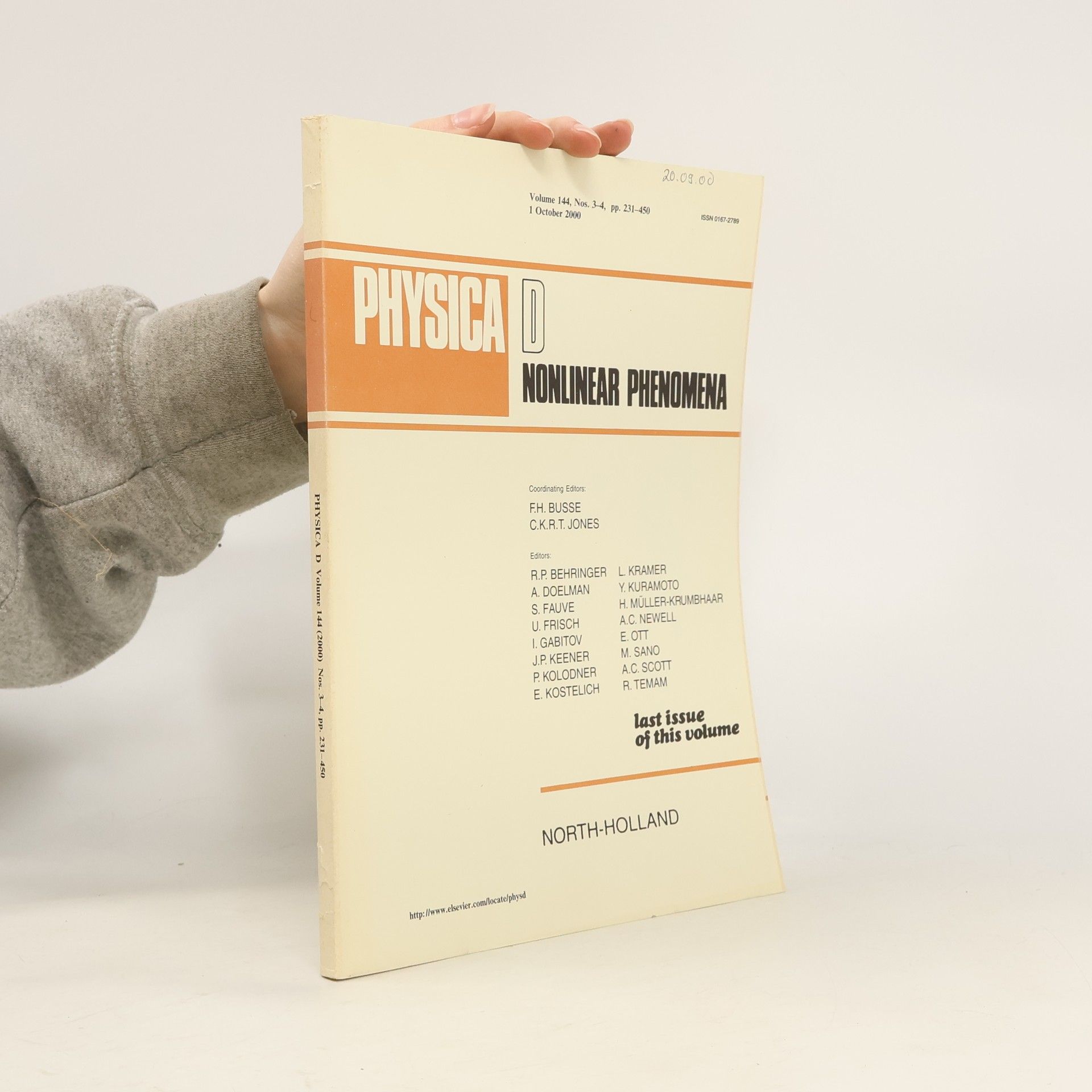 Kolektiv autorů Physica D: Nonlinear Phenomena 144