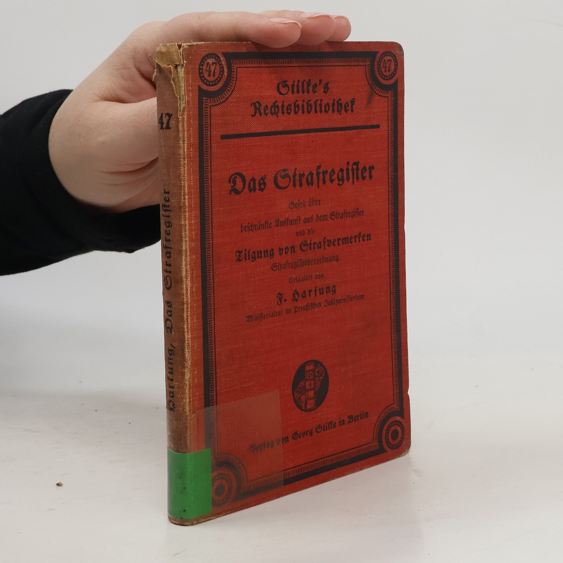 F. Hartung Das Strafregister