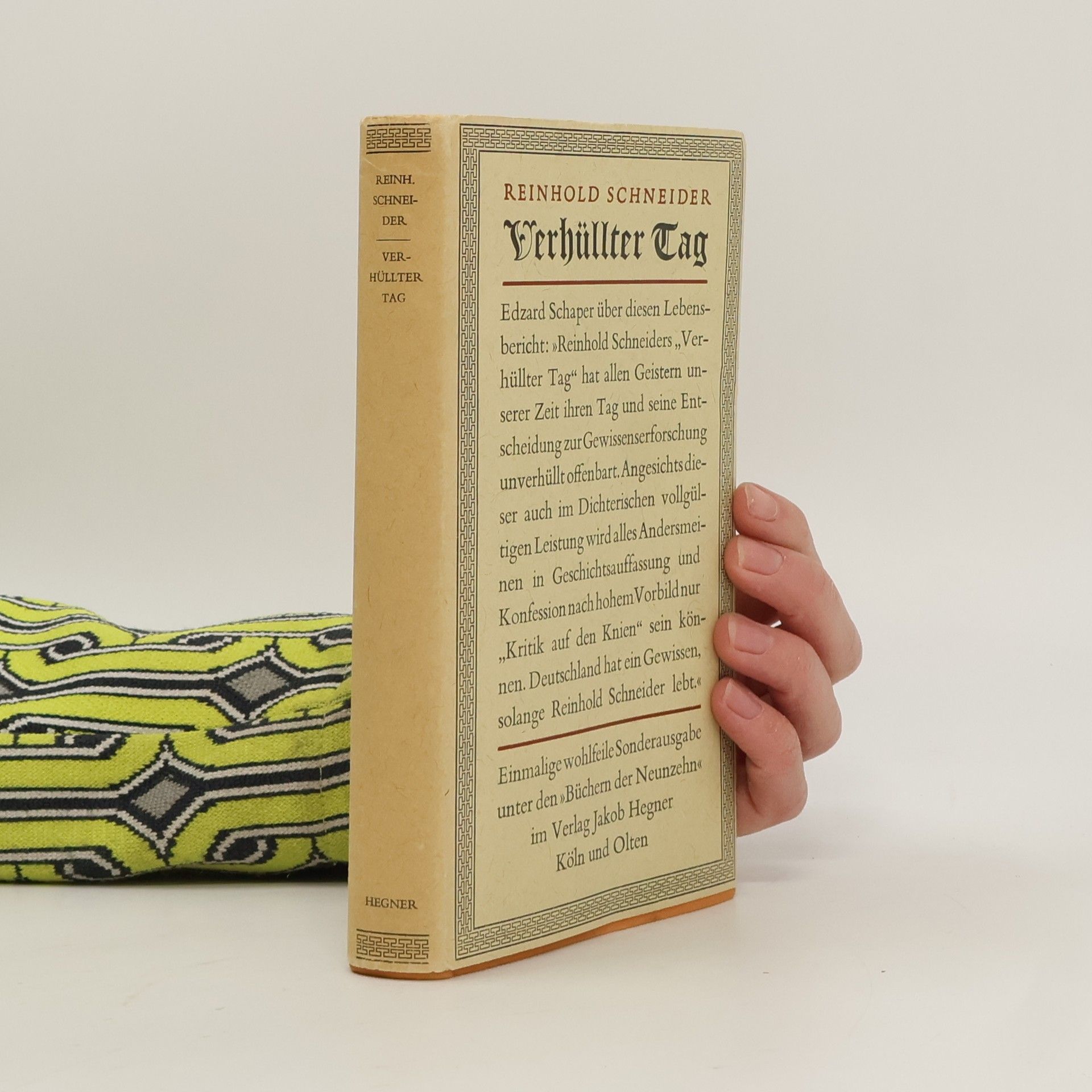 Reinhold Schneider Verhüllter Tag