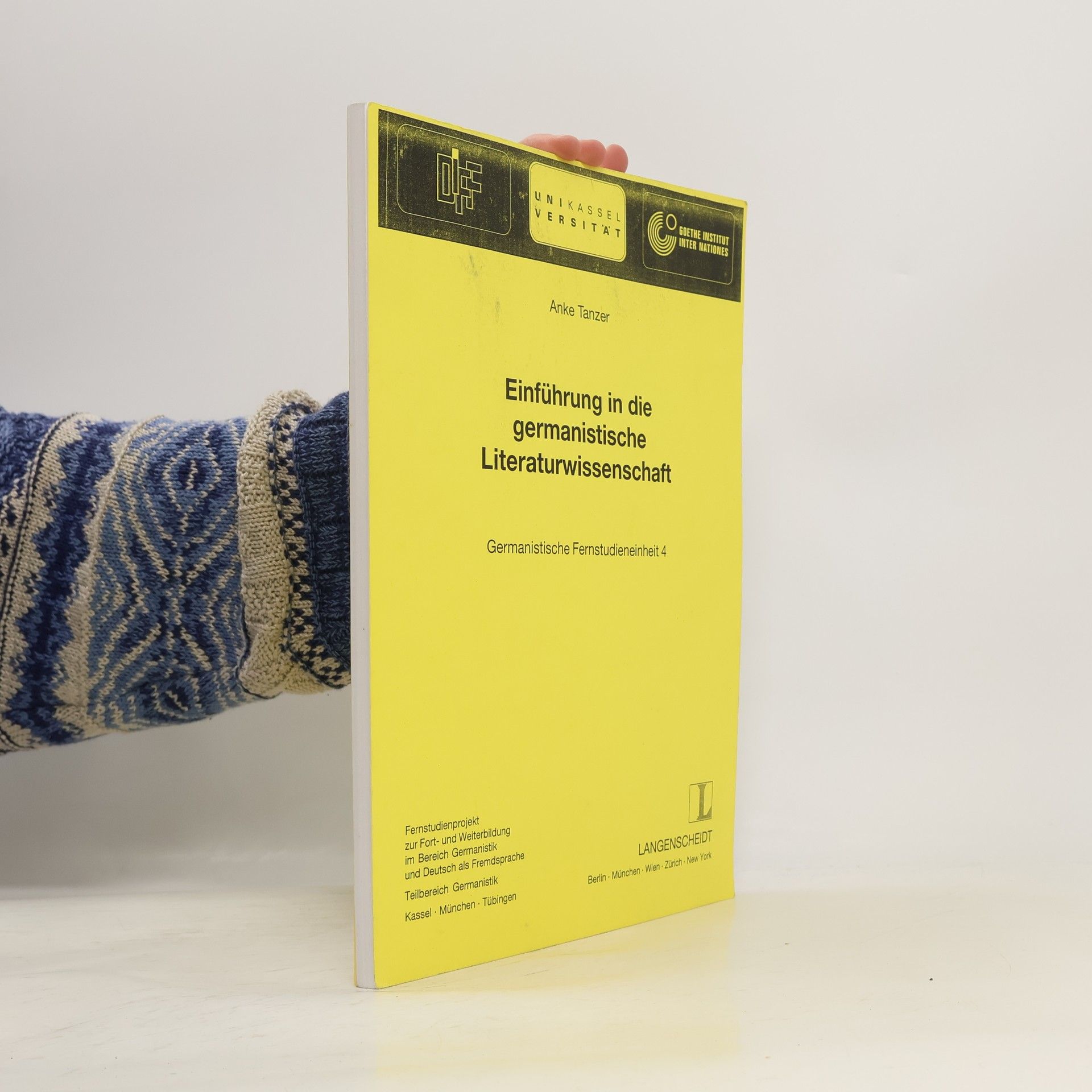 Anke Tanzer Einführung in die germanistische Literaturwissenschaft